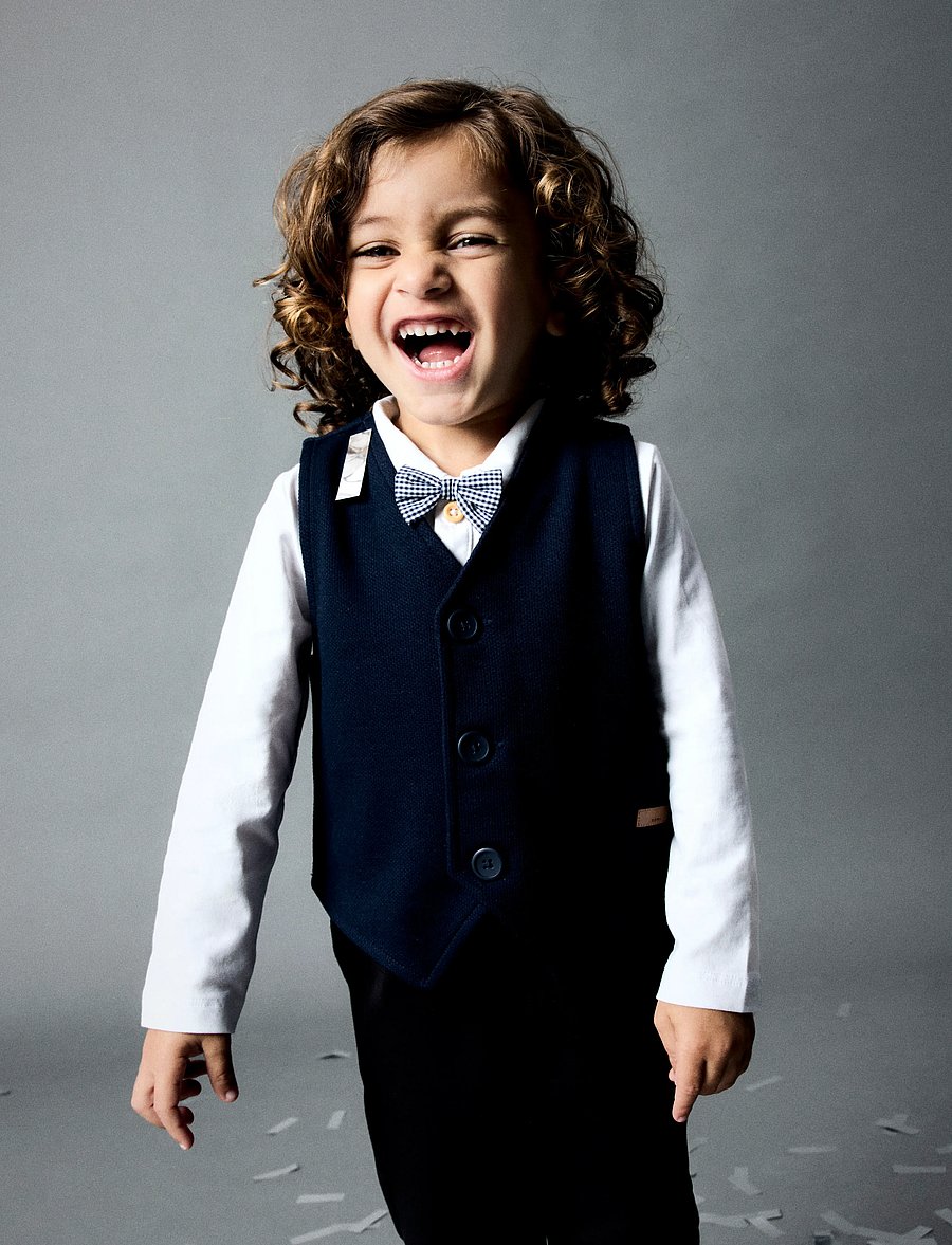 name it - NMMROBINO VEST UNB - westen - dark sapphire - 4