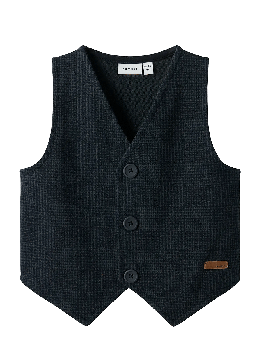 name it - NMMROBINO VEST UNB - westen - navy blazer - 1