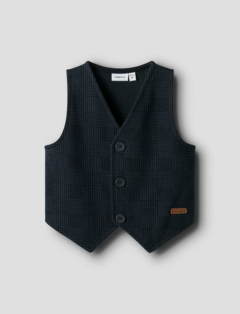 name it - NMMROBINO VEST UNB - westen - navy blazer - 0