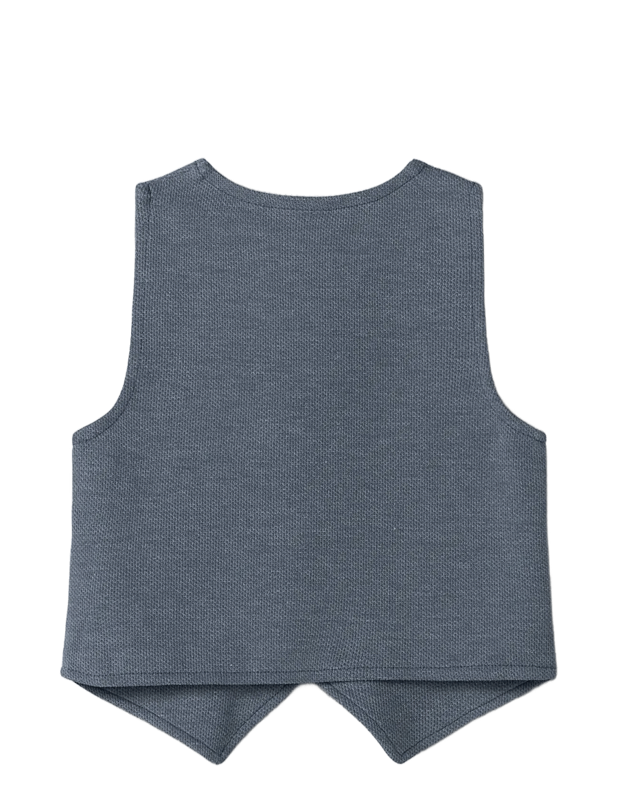 name it - NMMROBINO VEST UNB - westen - vintage indigo - 1