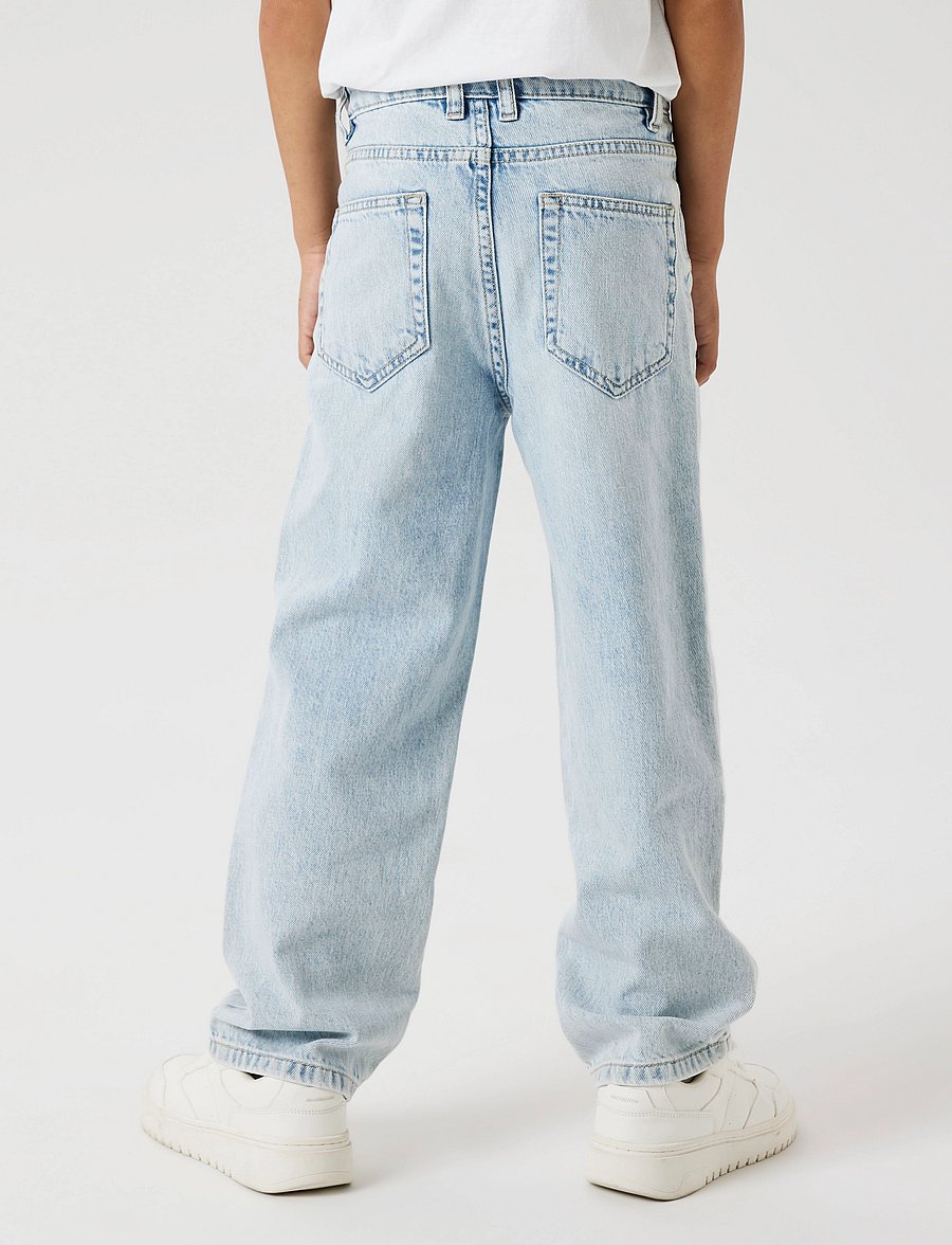name it - NKMRYAN STRAIGHT JEANS 3418-BE NOOS - tavalised teksad - light blue denim - 3
