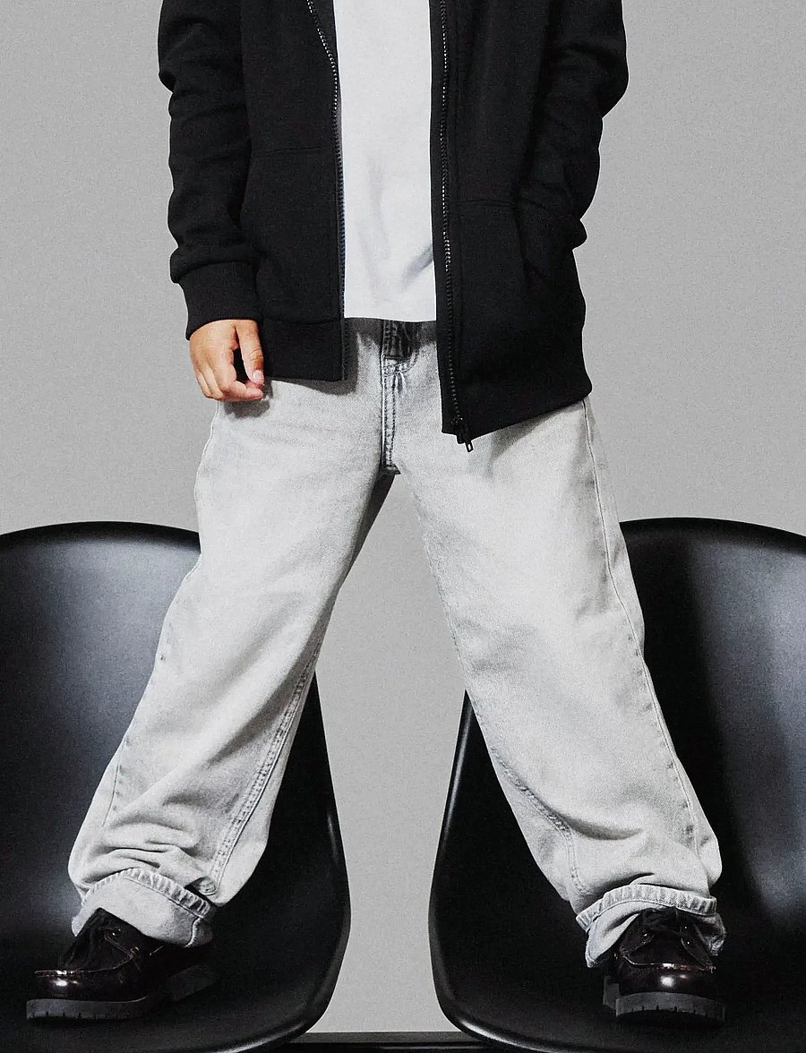 name it - NKMRYAN STRAIGHT JEANS 3418-BE NOOS - tavalised teksad - light grey denim - 5