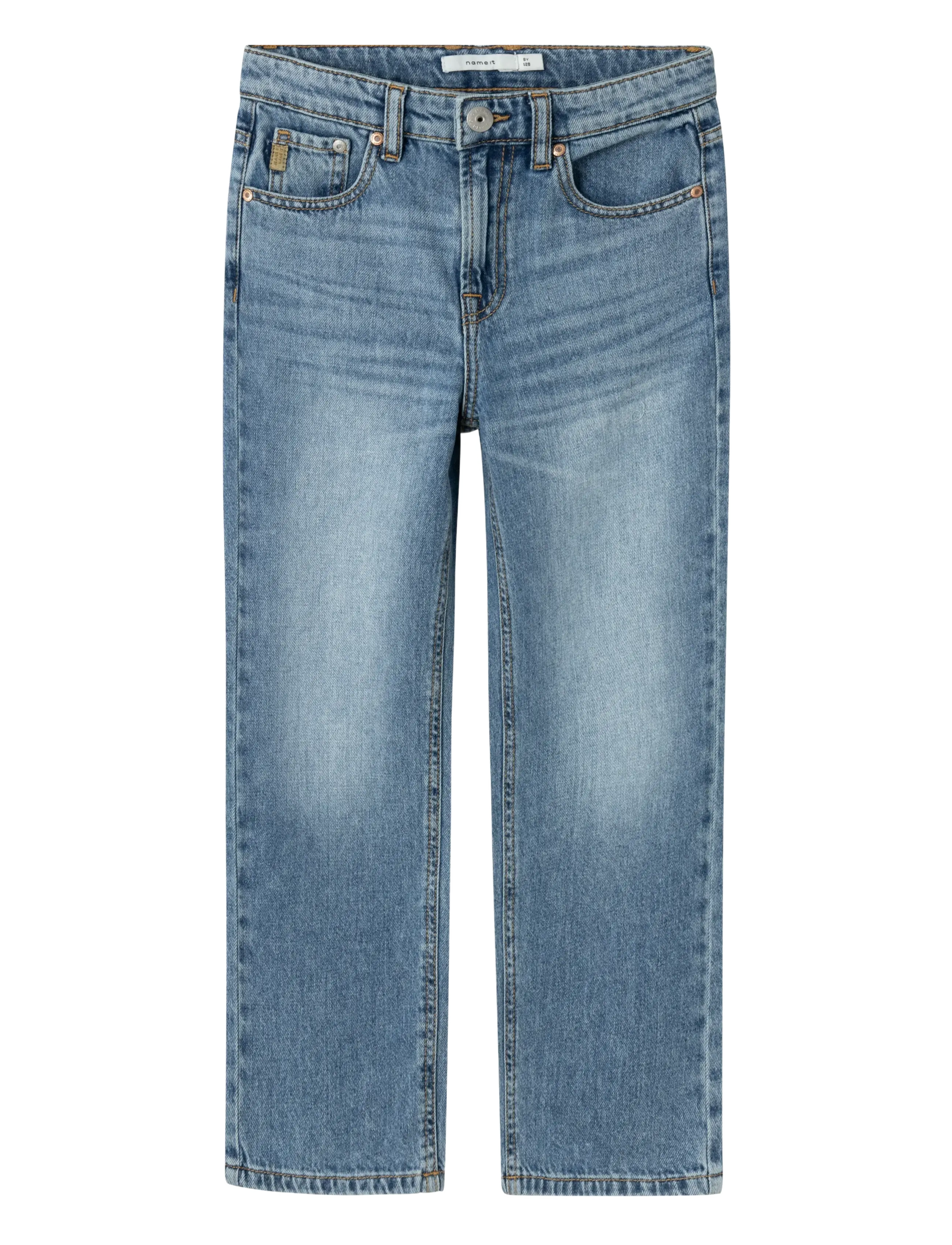 Medium Blue Denim Ryan Straight Jeans Noos str. 146