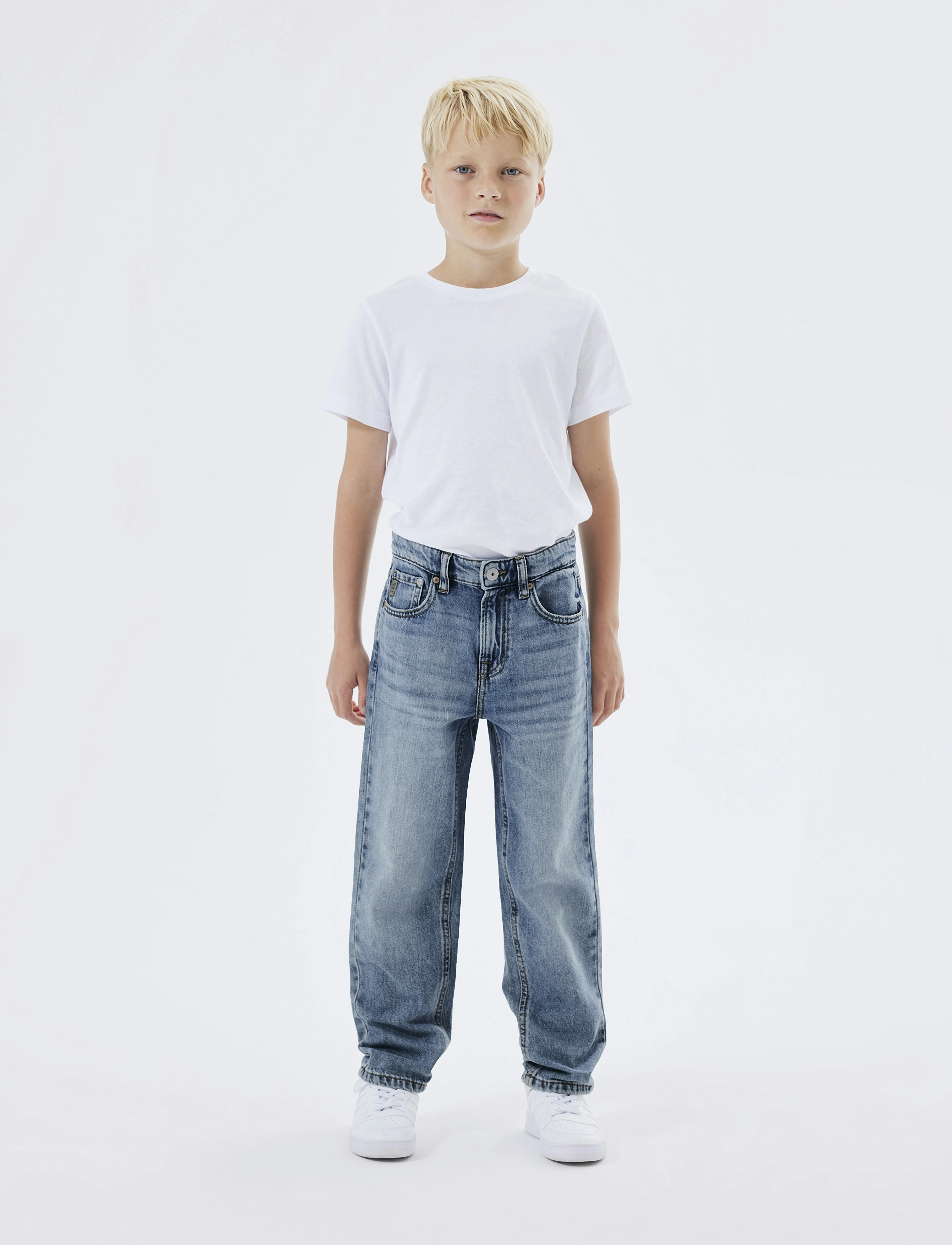 name it - NKMRYAN STRAIGHT JEANS 3418-BE NOOS - gallabuxur - medium blue denim - 0