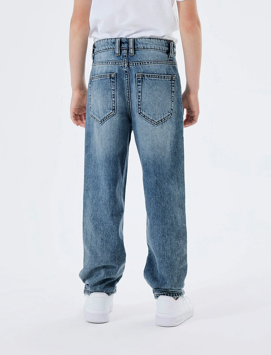 name it - NKMRYAN STRAIGHT JEANS 3418-BE NOOS - gallabuxur - medium blue denim - 3