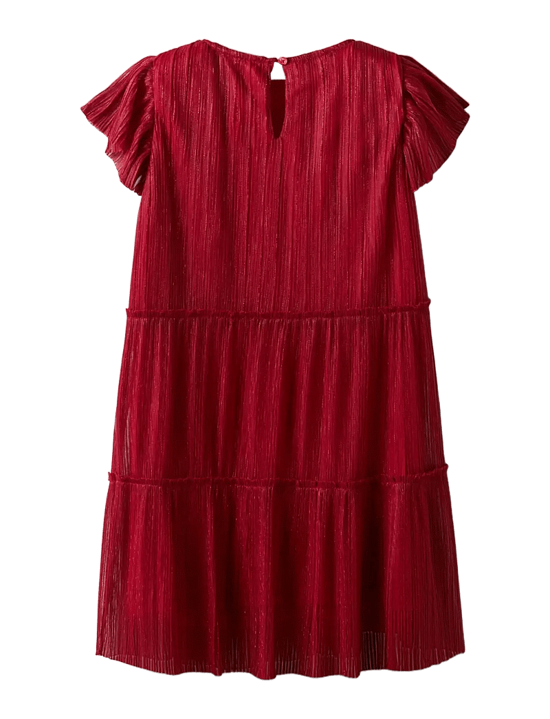name it - NKFVIVIUN CAPSL DRESS - festklänningar - jester red - 1