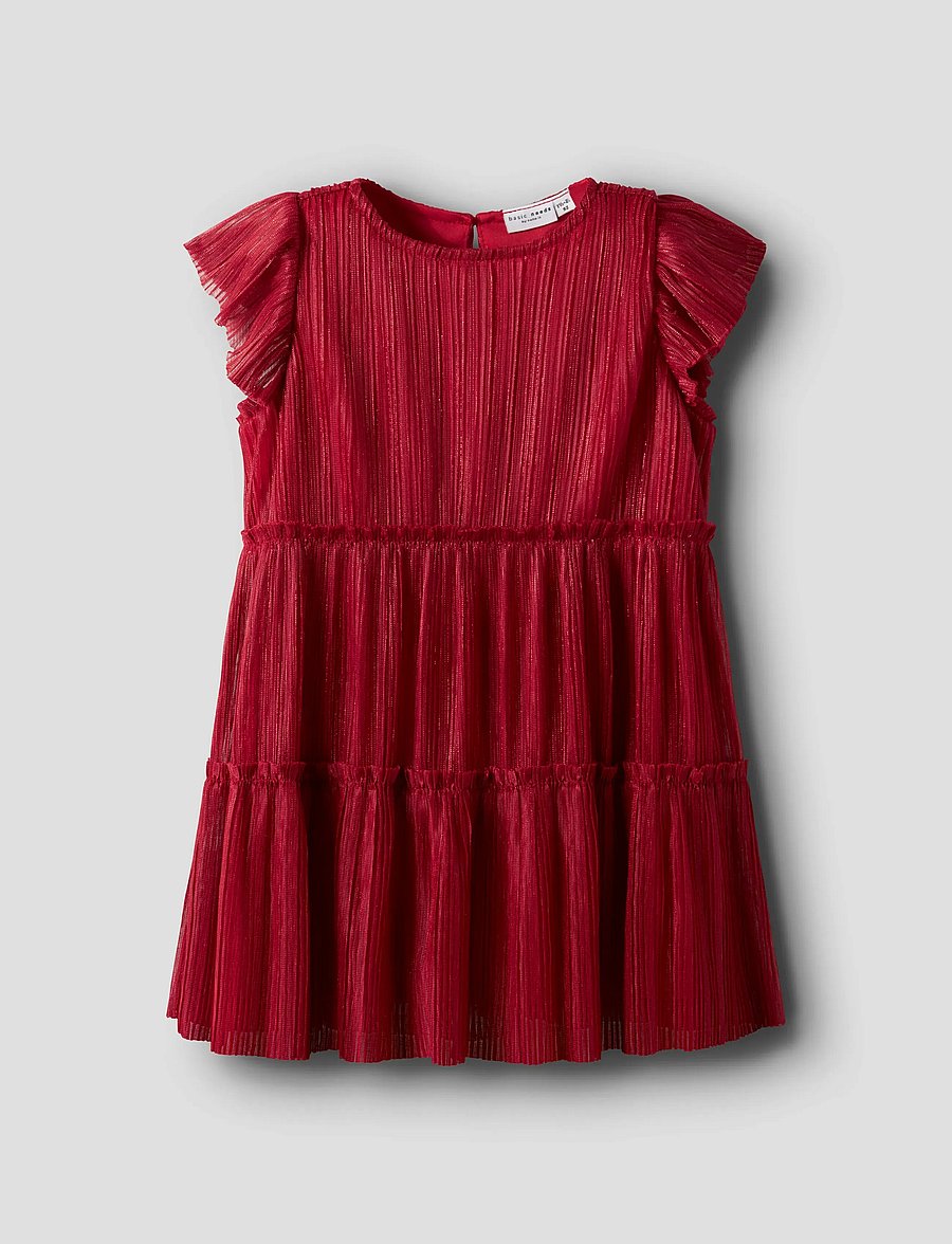 name it - NMFVIVIUN CAPSL DRESS - vakarinės suknelės - jester red - 0