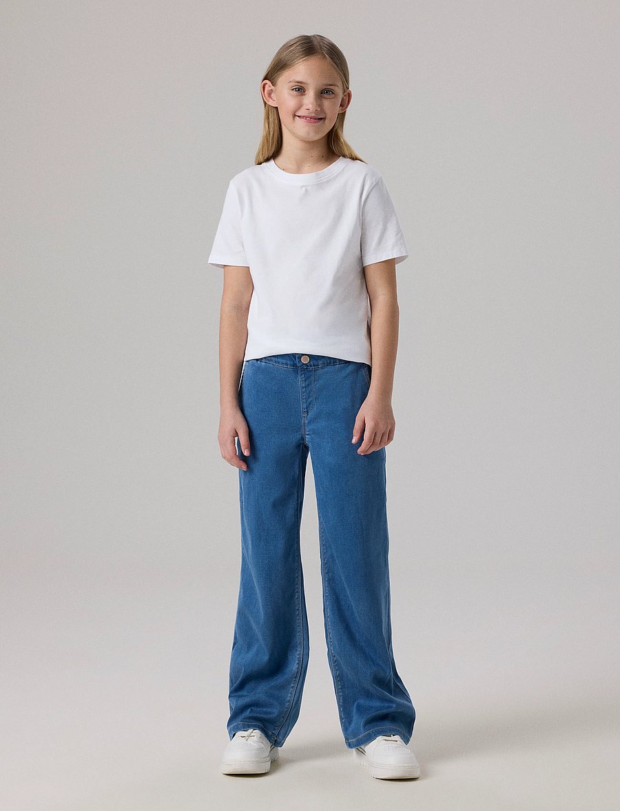 name it - NKFSALLI WIDE JEANS 8293-TO NOOS - laiad teksad - light blue denim - 4
