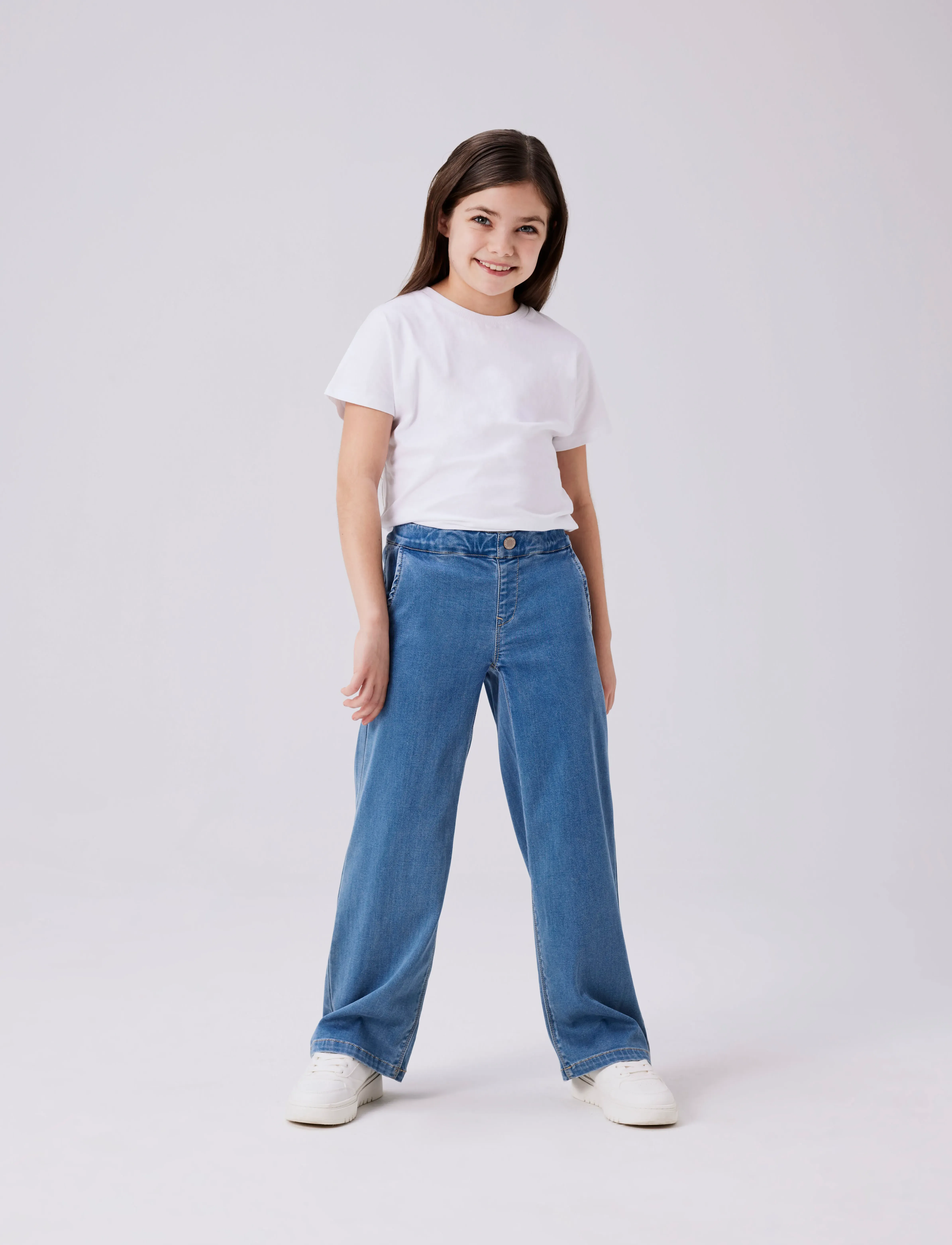 name it NKFSALLI WIDE JEANS 8293-TO NOOS - Underdele - LIGHT BLUE DENIM / blue