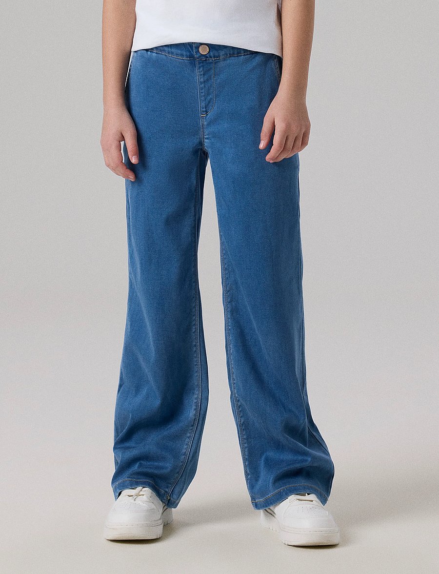 name it - NKFSALLI WIDE JEANS 8293-TO NOOS - laiad teksad - light blue denim - 0