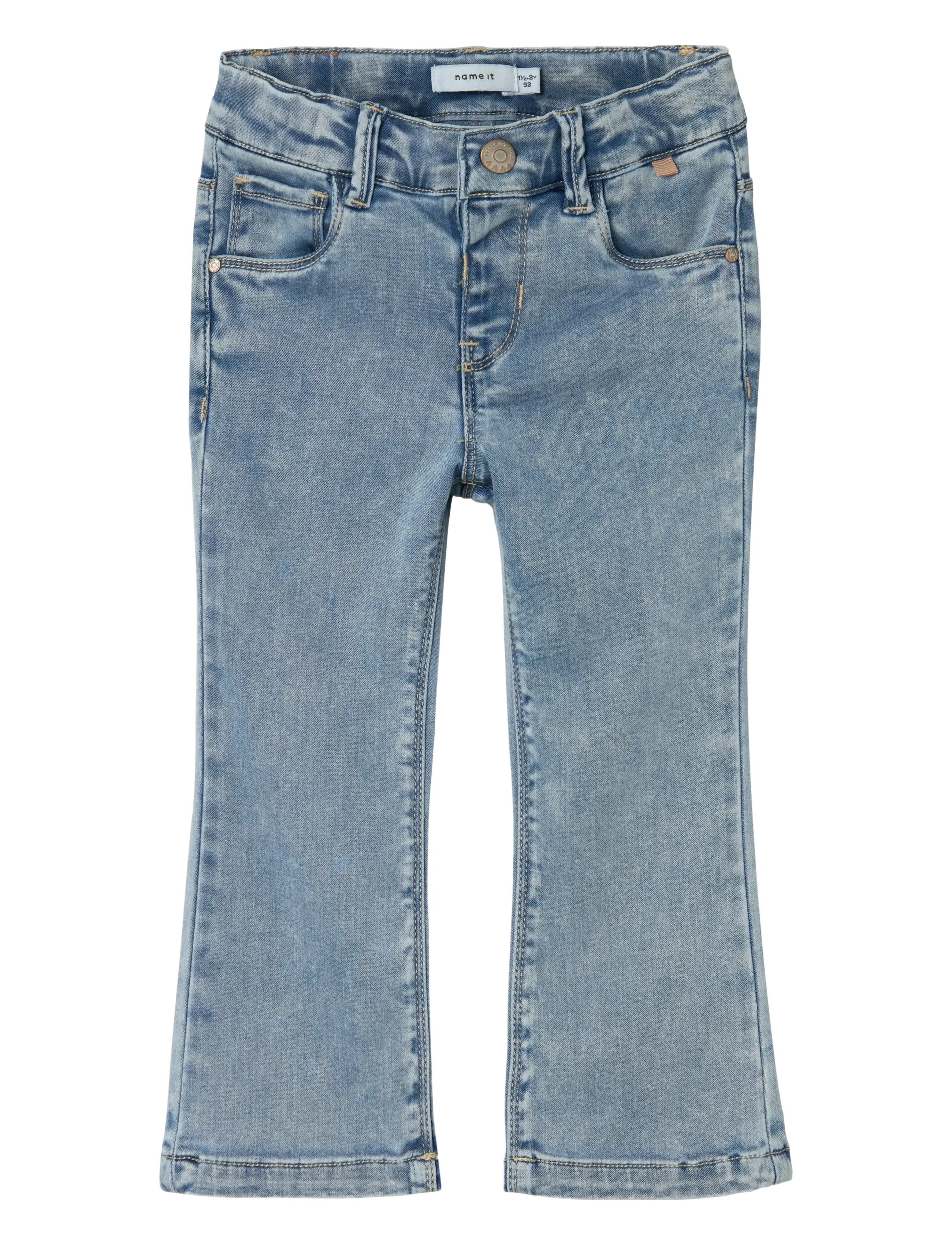 name it - NMFSALLI BOOTCUT JEANS 8292-TO NOOS - bootcut jeans - light blue bleached denim - 1