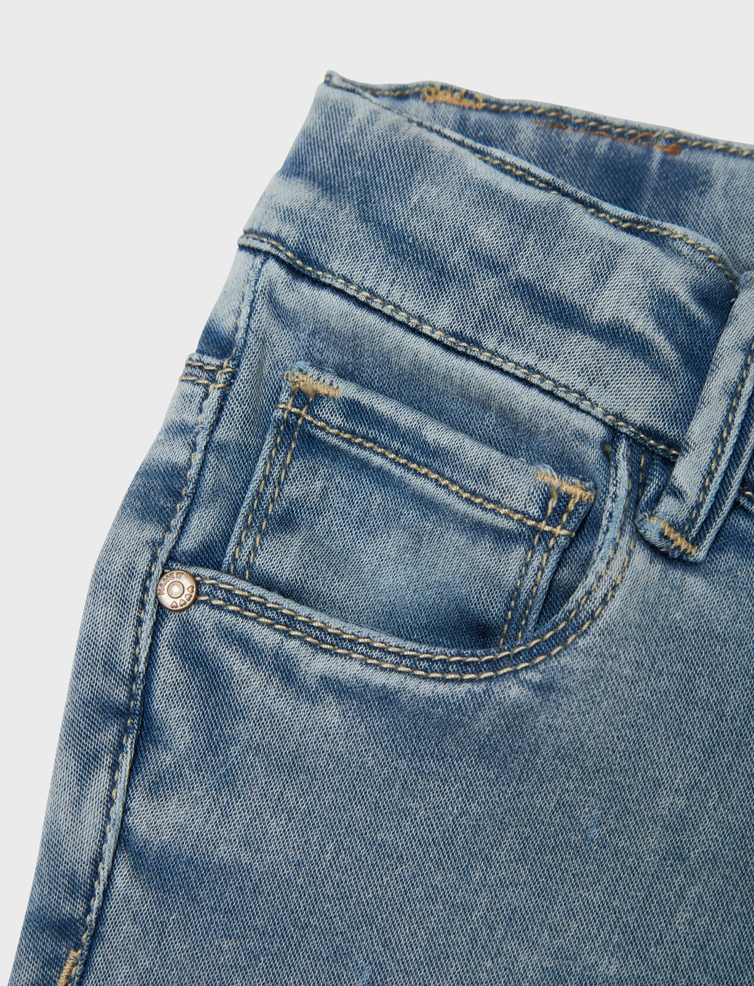 name it - NMFSALLI BOOTCUT JEANS 8292-TO NOOS - bootcut jeans - light blue bleached denim - 5