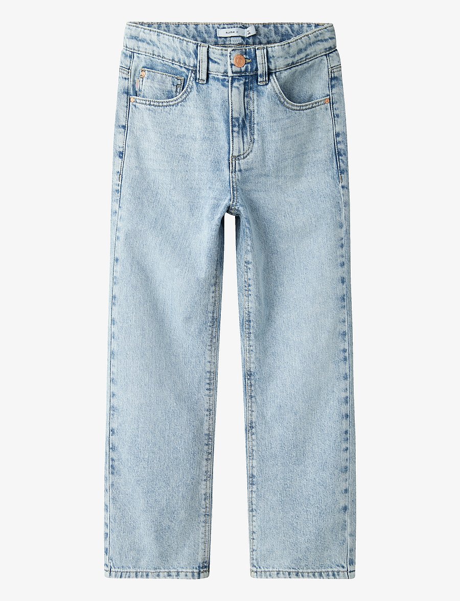 name it - NKFROSE STRAIGHT HW JEANS 9222-BE NOOS - regular jeans - light blue bleached denim - 1