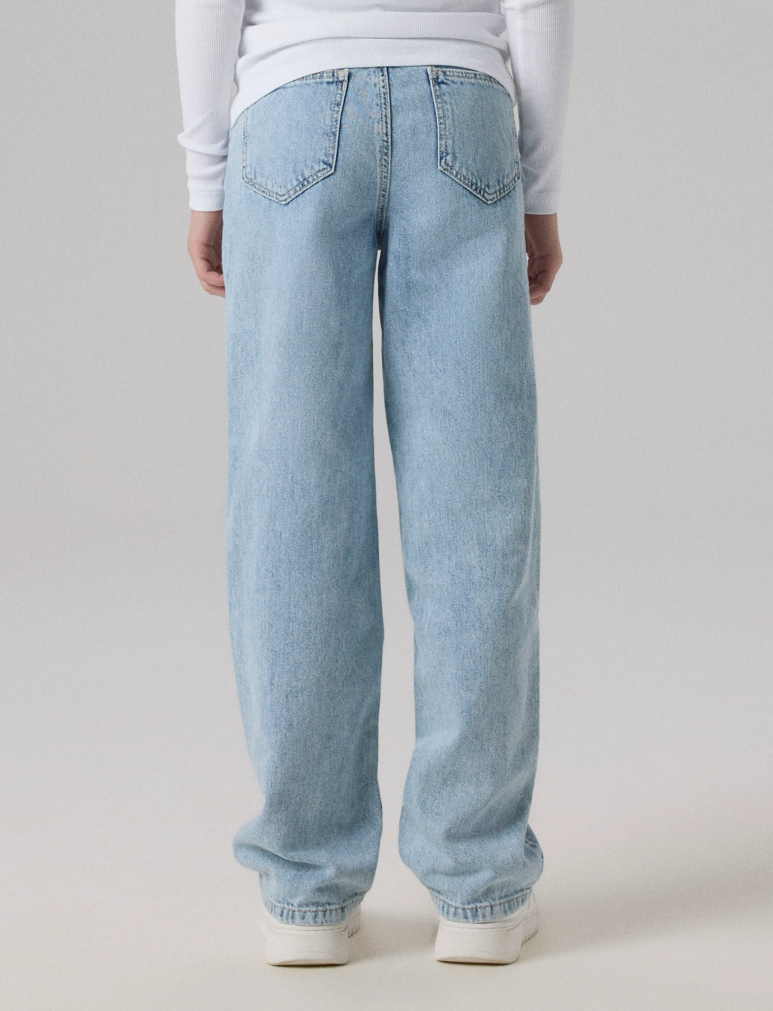 name it - NKFROSE STRAIGHT HW JEANS 9222-BE NOOS - regular jeans - light blue bleached denim - 3