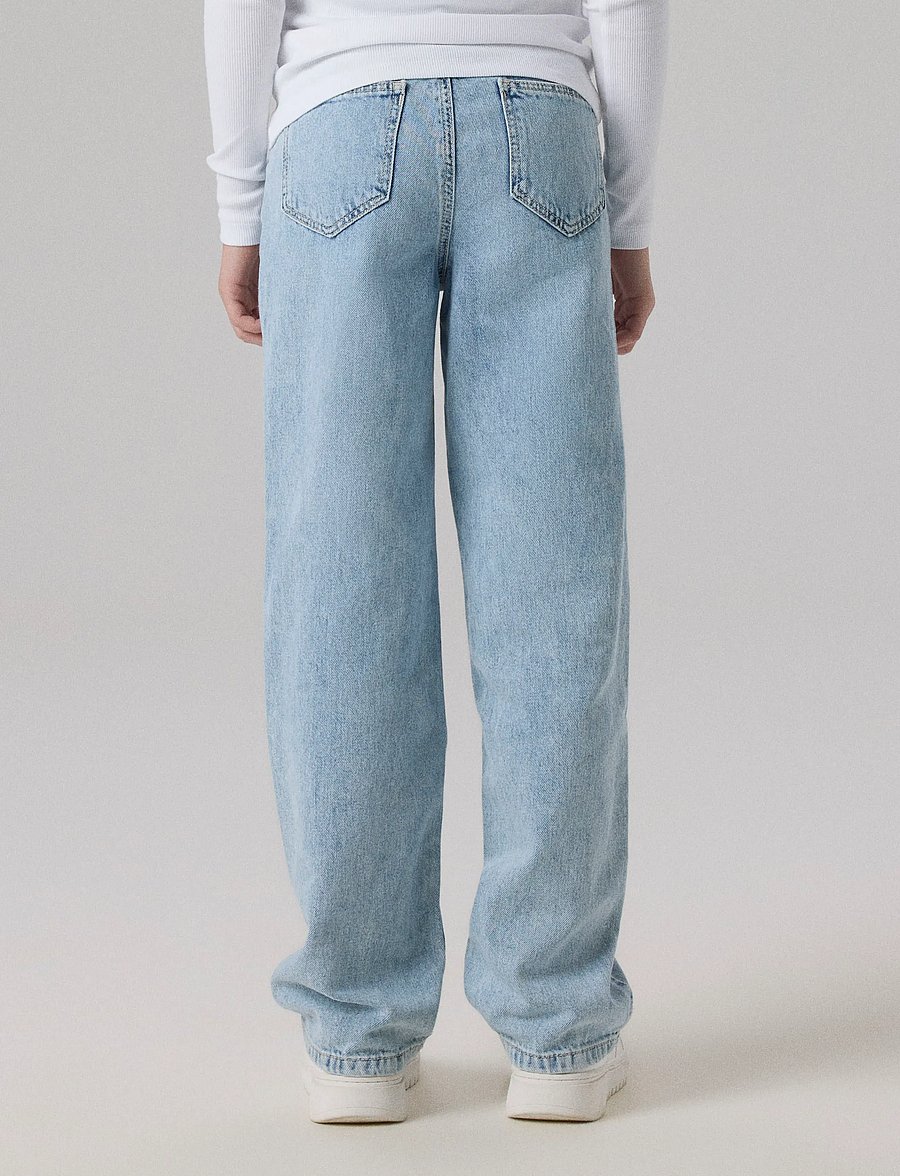 name it - NKFROSE STRAIGHT HW JEANS 9222-BE NOOS - regular jeans - light blue bleached denim - 3