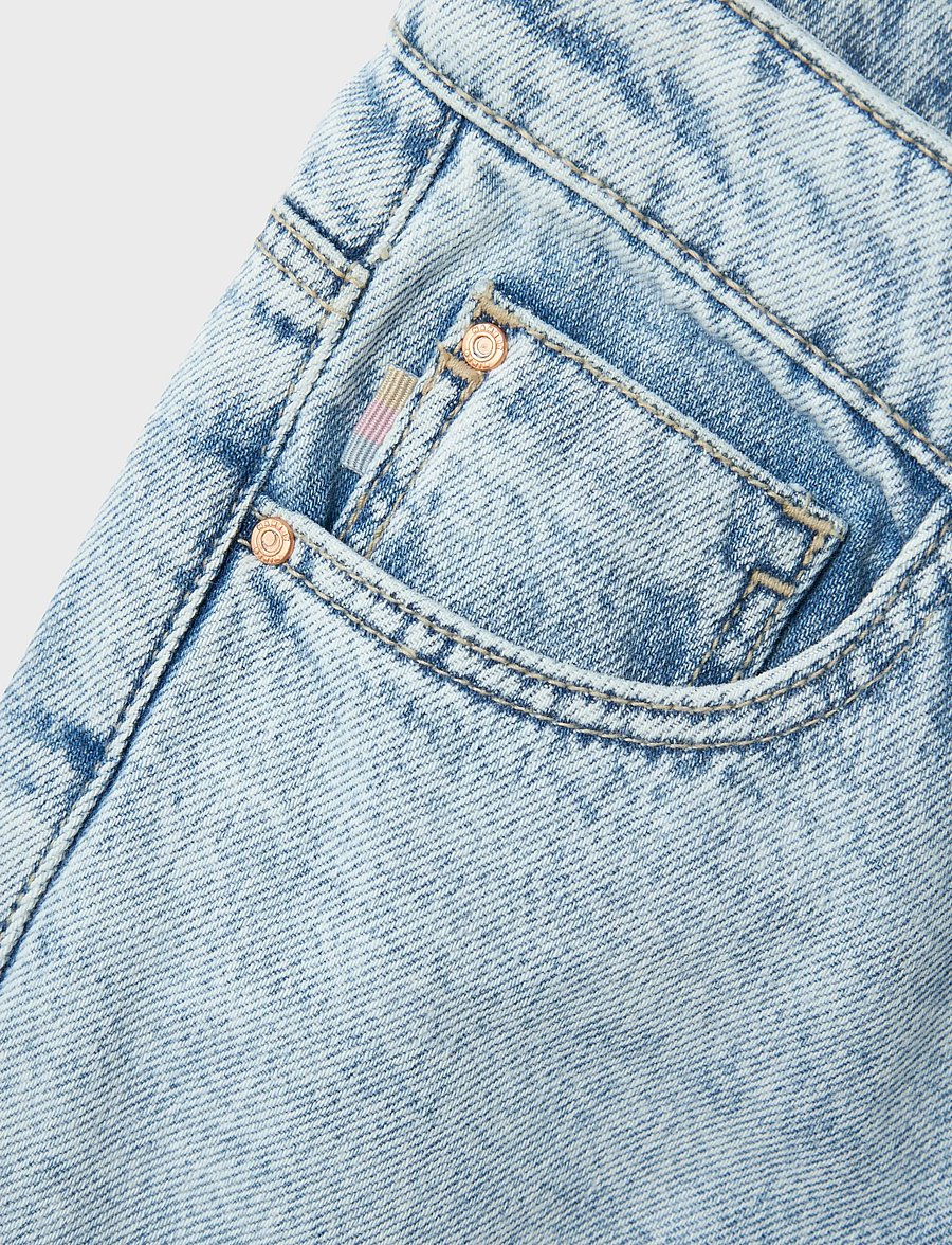 name it - NKFROSE STRAIGHT HW JEANS 9222-BE NOOS - regular jeans - light blue bleached denim - 5