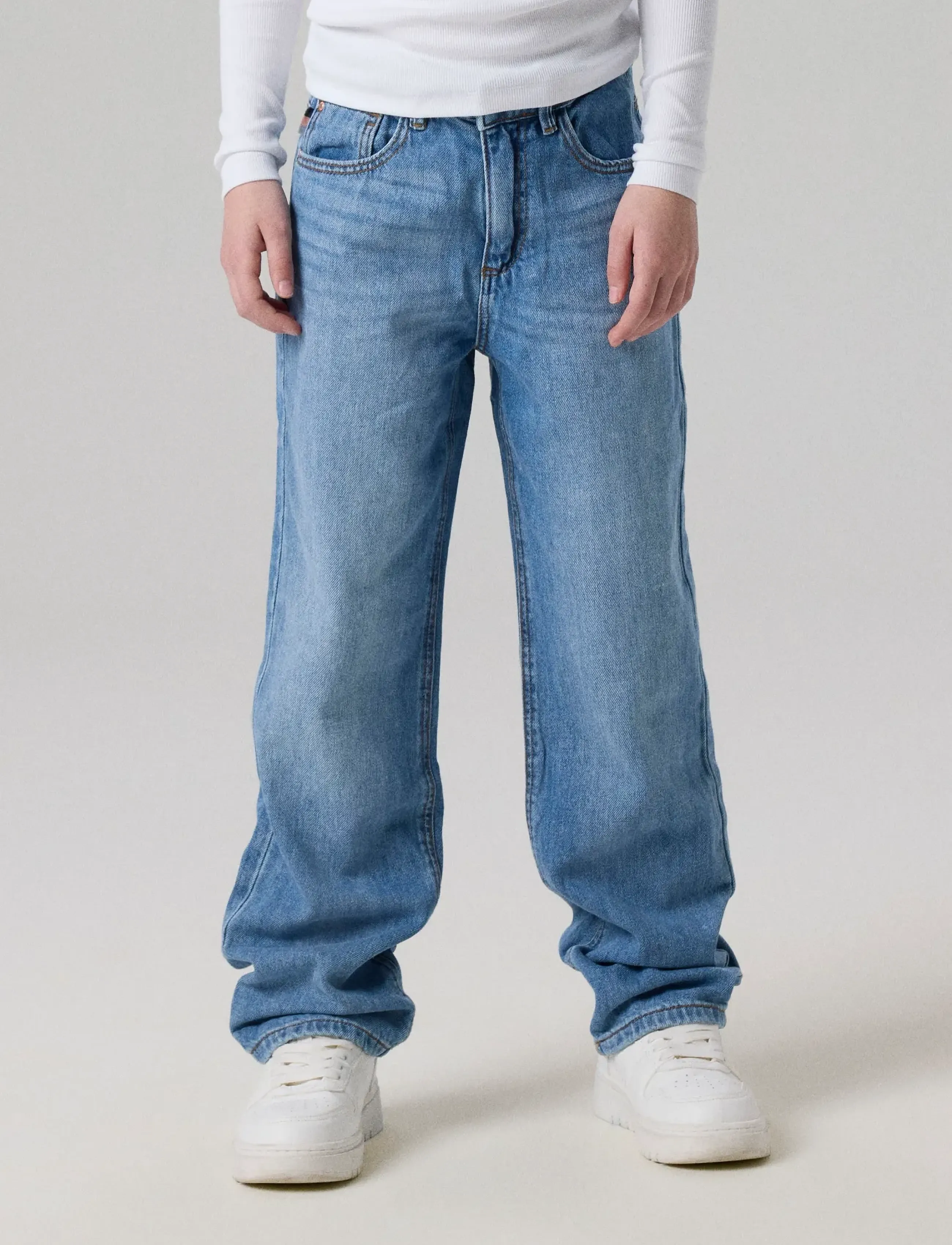 name it NKFROSE HW STRAIGHT JEANS 9222-BE NOOS - Underdele - MEDIUM BLUE DENIM / blue
