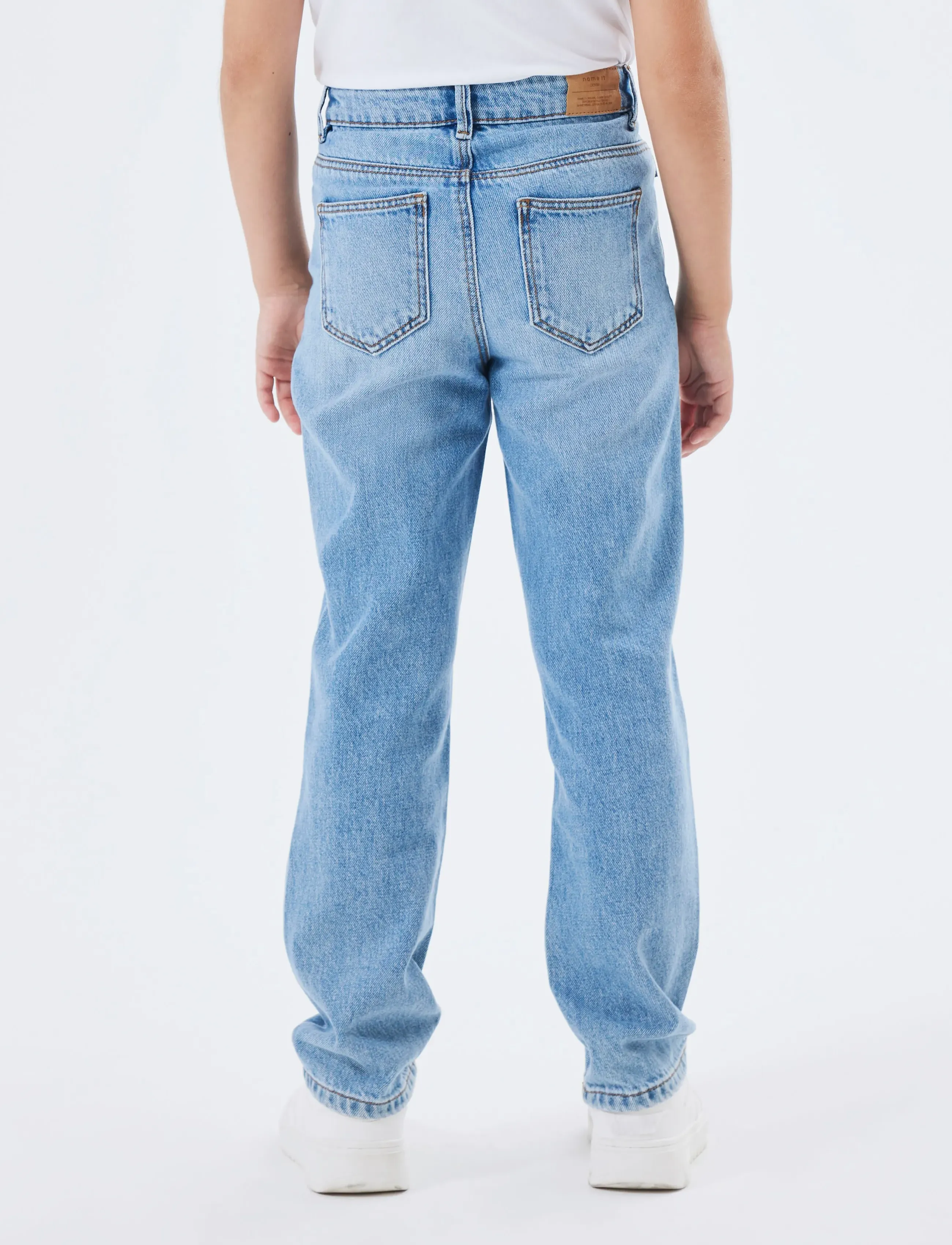 name it - NKFROSE STRAIGHT HW JEANS 9222-BE NOOS - gallabuxur - medium blue denim - 3