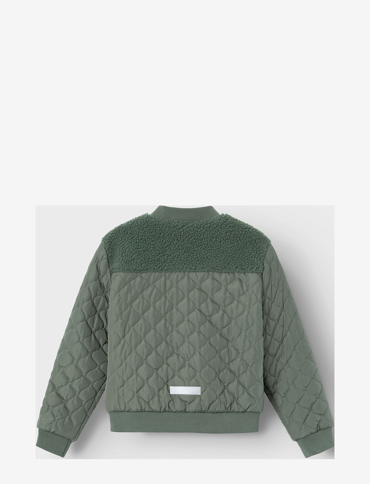 name it - NKMMEMBER QUILT JACKET TB - quilted jakker - agave green - 1