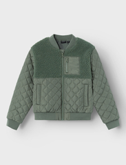 name it - NKMMEMBER QUILT JACKET TB - quiltade jackor - agave green - 2