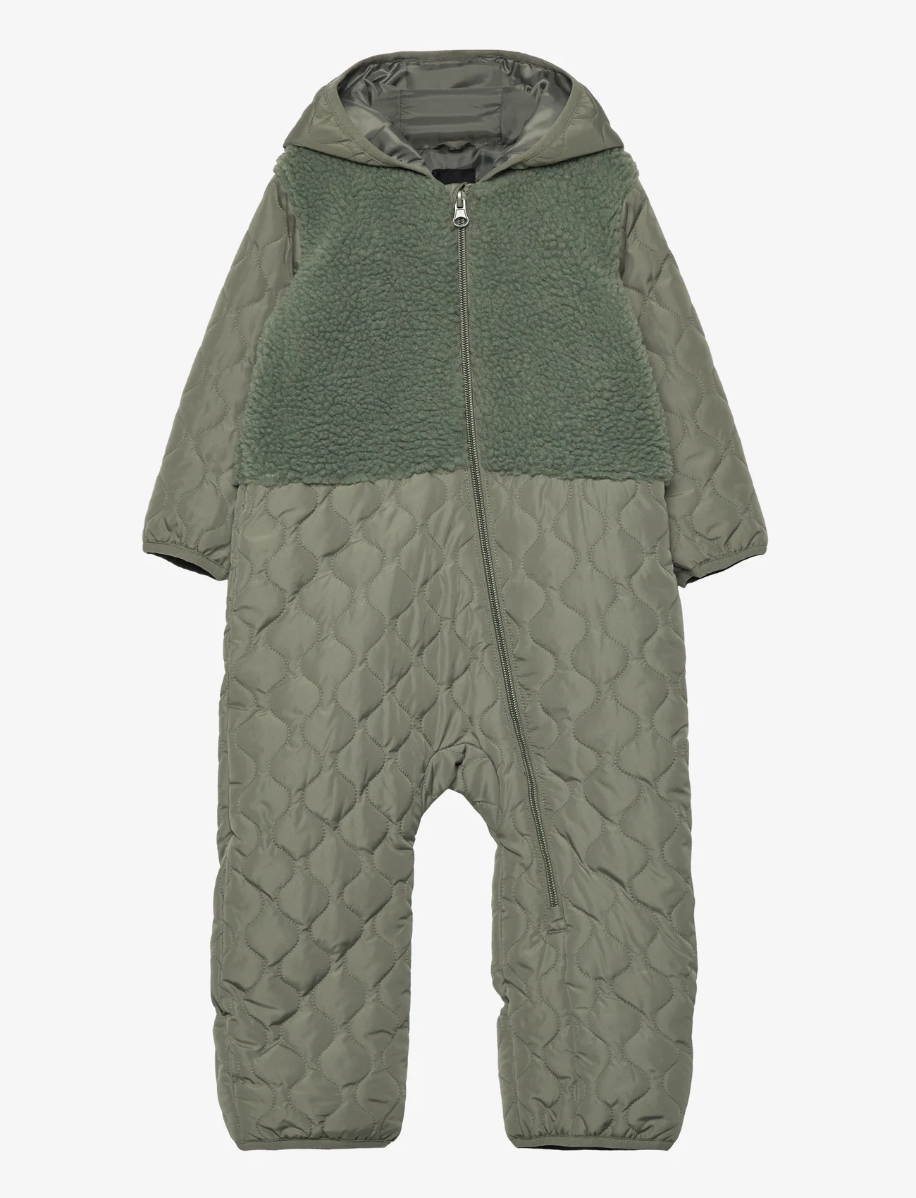 name it - NBNMEMBER QUILT SUIT TB - winteroverall - agave green - 0