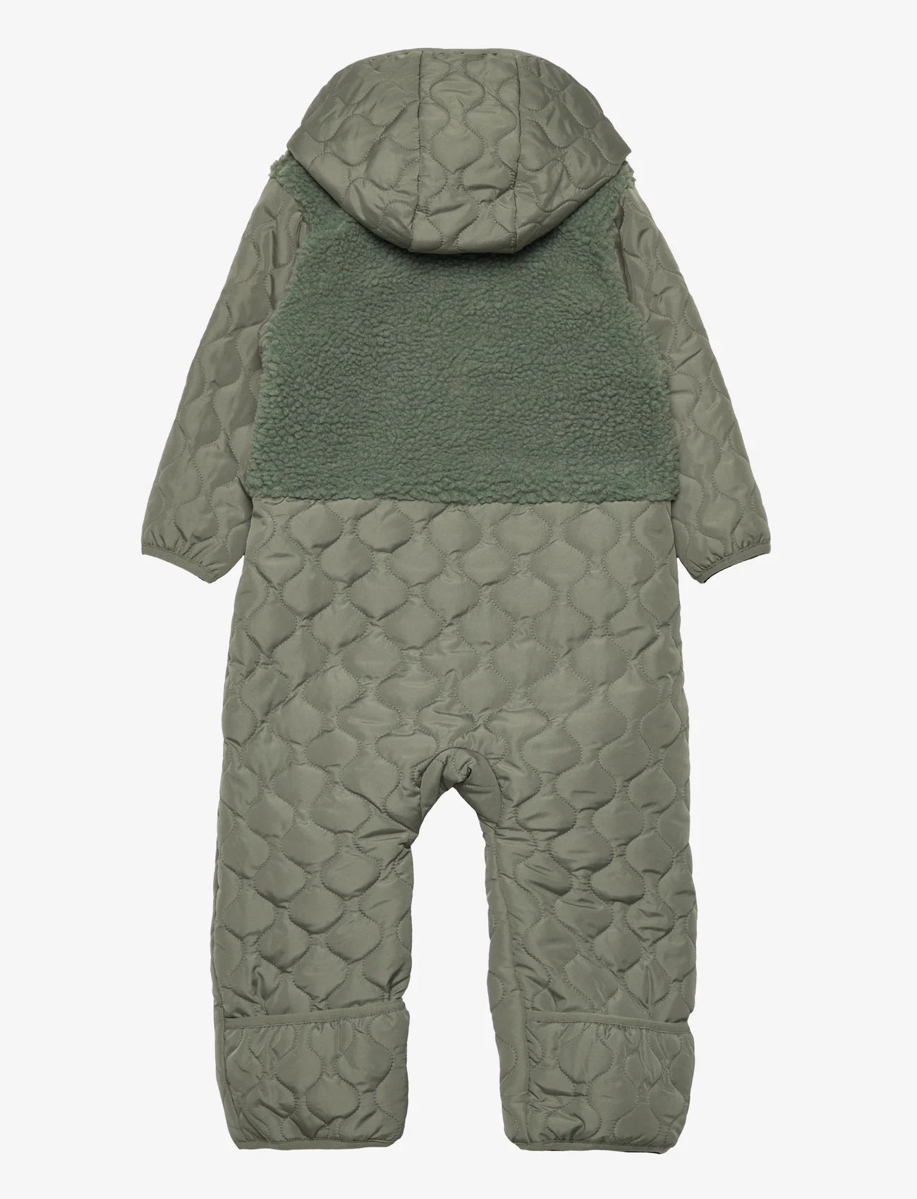 name it - NBNMEMBER QUILT SUIT TB - thermo coveralls - agave green - 1