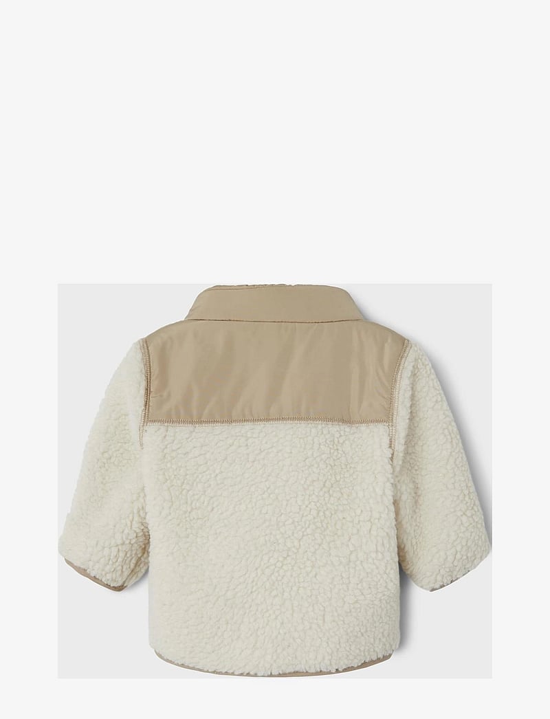 name it - NBNMOSIE TEDDY JACKET1 - fleecejakker - whitecap gray - 2