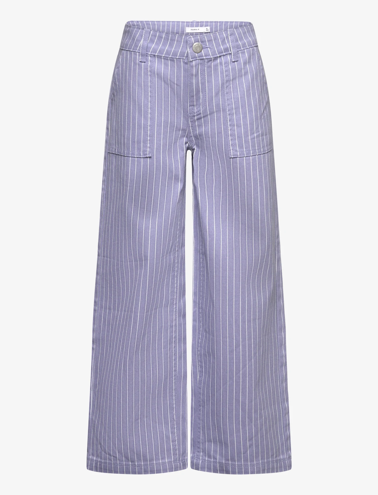 name it - NKFBELLA  WIDE TWILL PANT 4161-ZT B - brede jeans - easter egg - 0