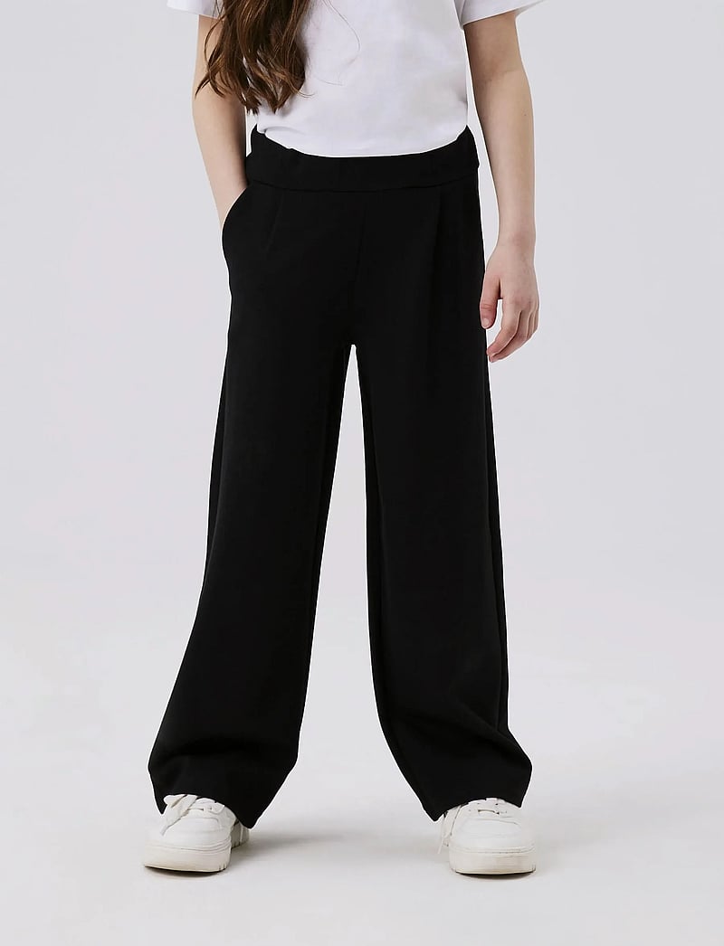 name it - NKFNAIDA STRAIGHT PANT NOOS - einkaufen nach alter von - black - 3