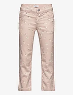 NMFROSE STRAIGHT TWILL PANT 3217-YF T - SEPIA ROSE