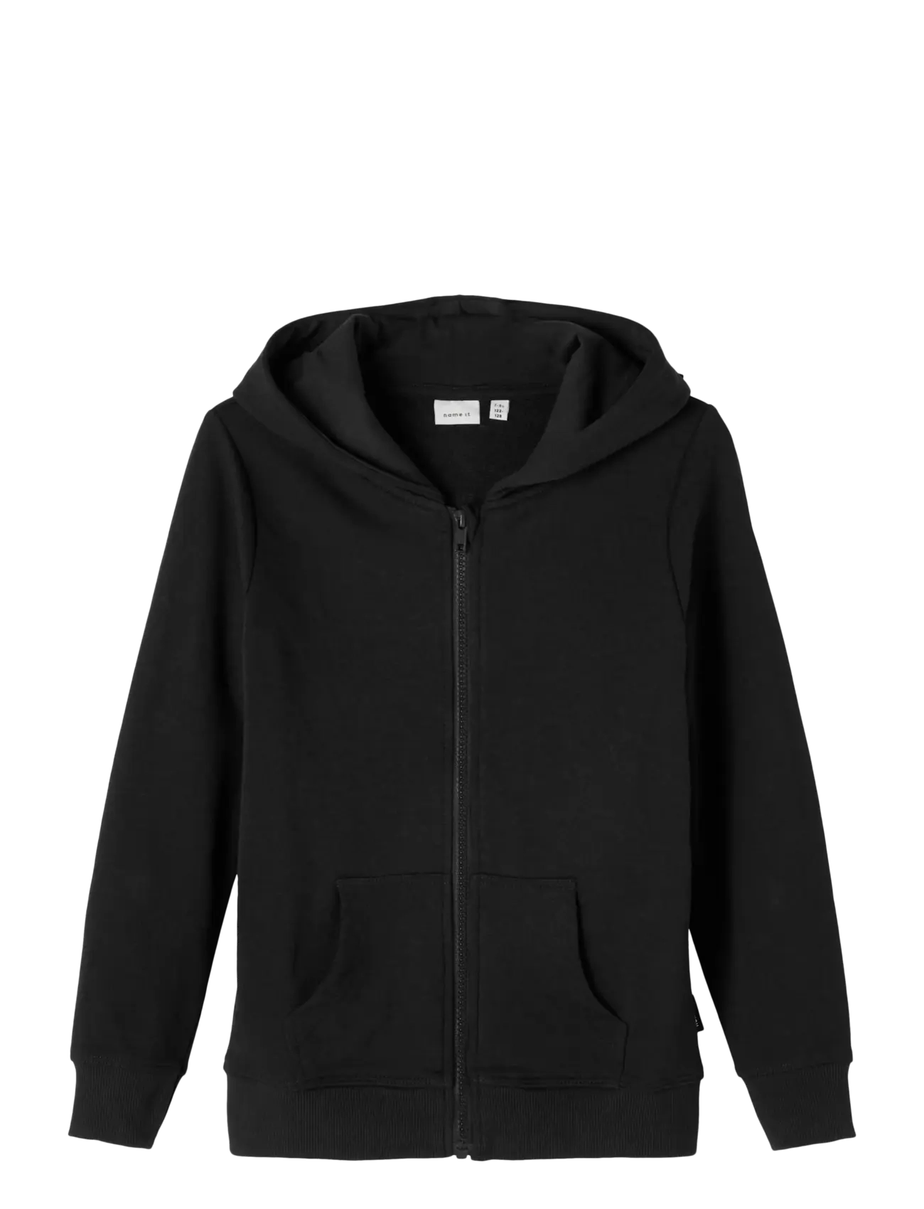 NKMNESWEAT CARD W HOOD BRU NOOS - BLACK