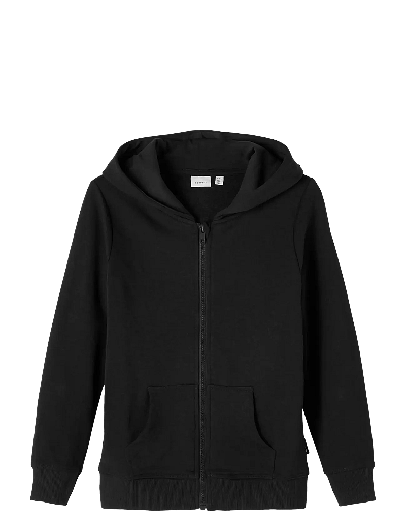 name it - NKMNESWEAT CARD W HOOD BRU NOOS - kapuzenpullover - black - 1