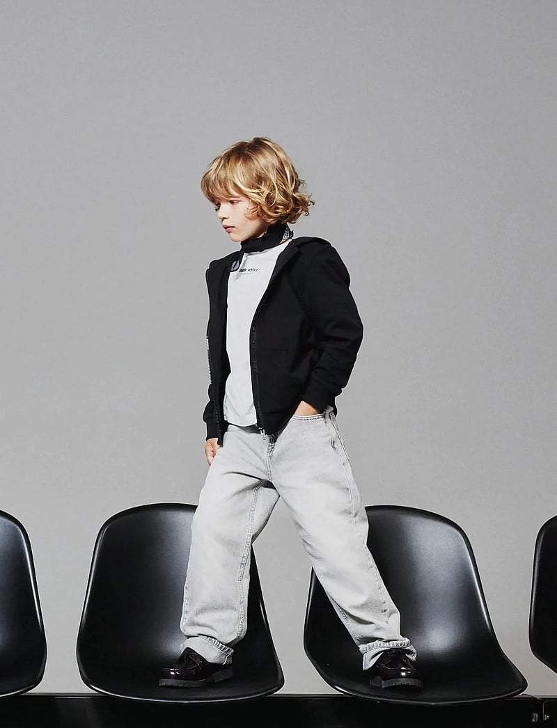 name it - NKMNESWEAT CARD W HOOD BRU NOOS - huvtröjor - black - 3