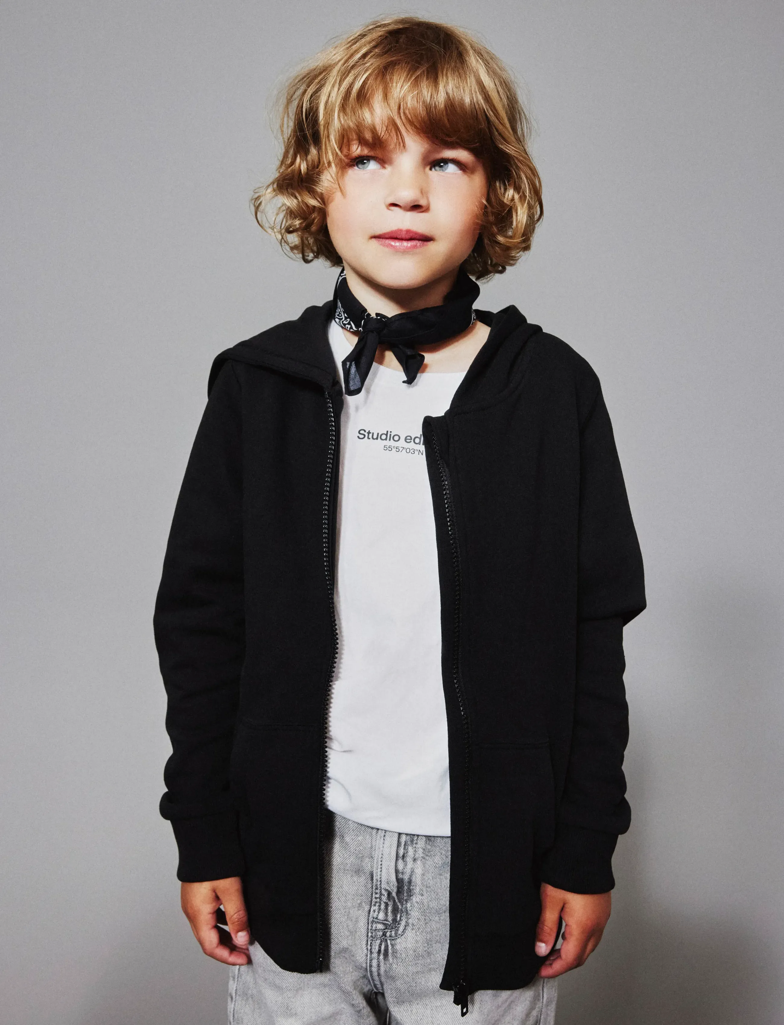 name it - NKMNESWEAT CARD W HOOD BRU NOOS - kapuzenpullover - black - 5