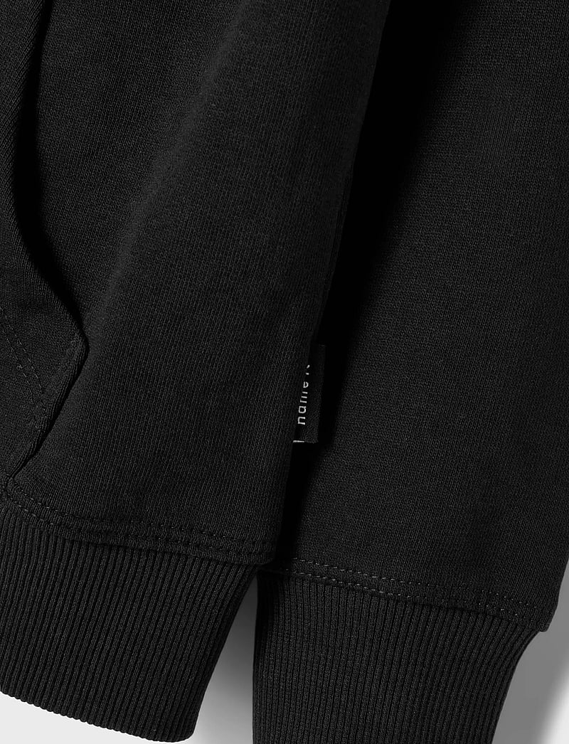 name it - NKMNESWEAT CARD W HOOD BRU NOOS - huvtröjor - black - 5