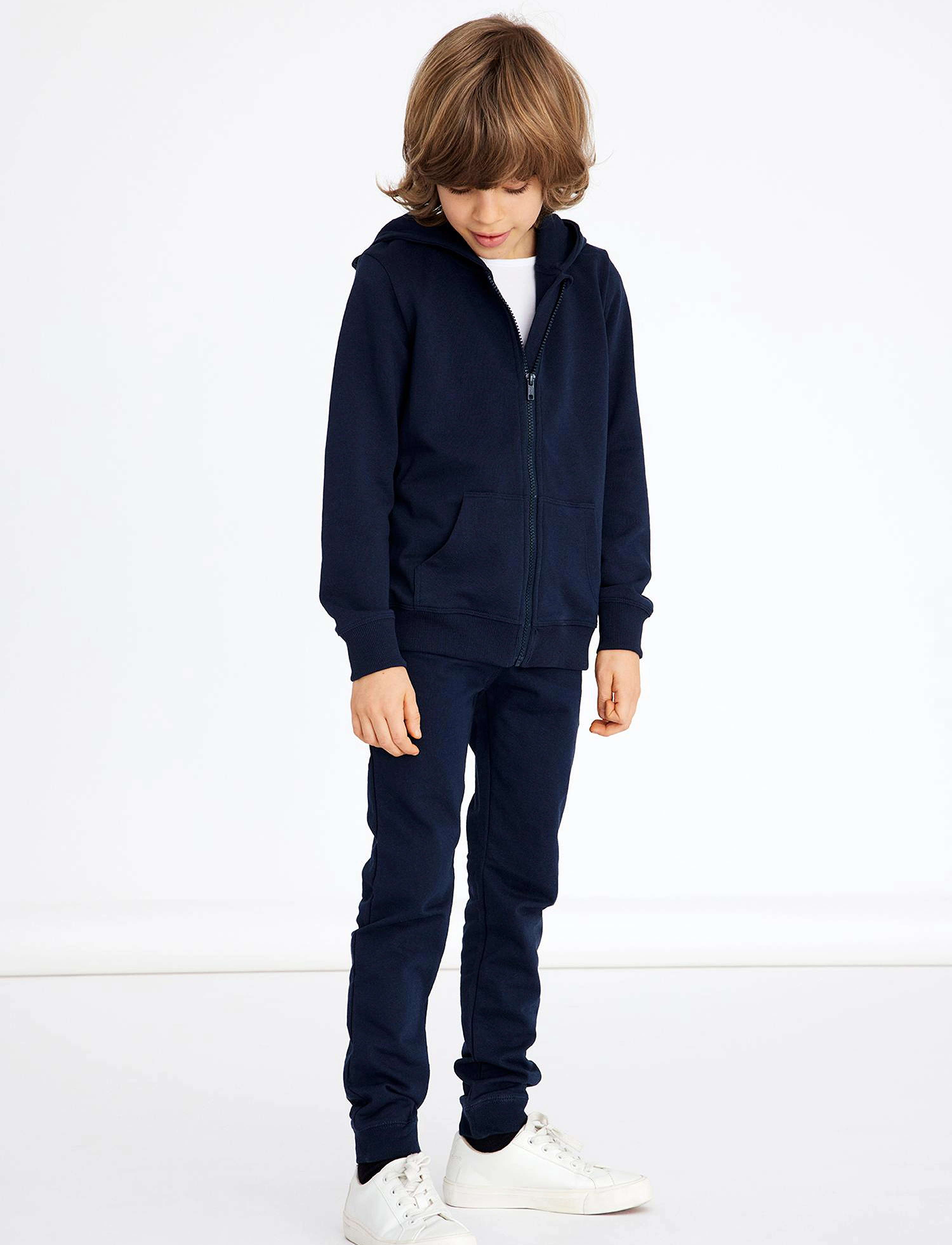 name it NKMNESWEAT CARD W HOOD BRU NOOS - Kapuzenpullover - DARK SAPPHIRE / navy
