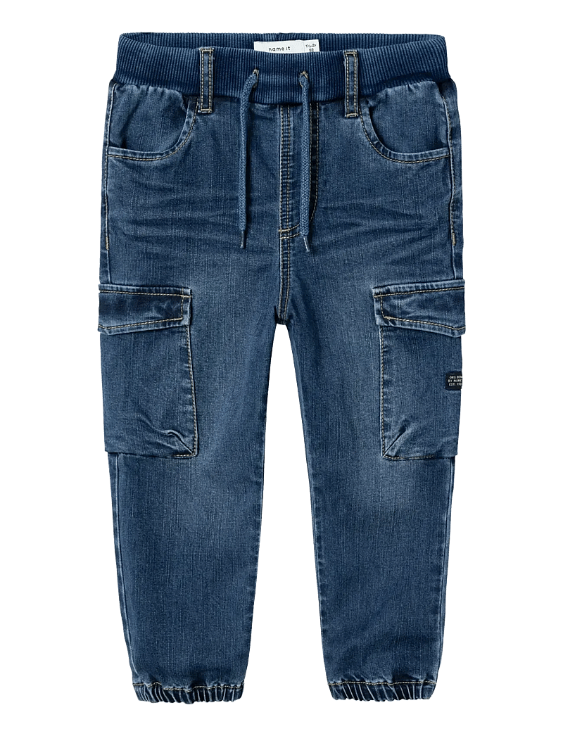 name it - NMMBEN BAGGY R CARGO JEANS 9770-YT NOOS - „cargo“ stiliaus kelnės - dark blue denim - 1