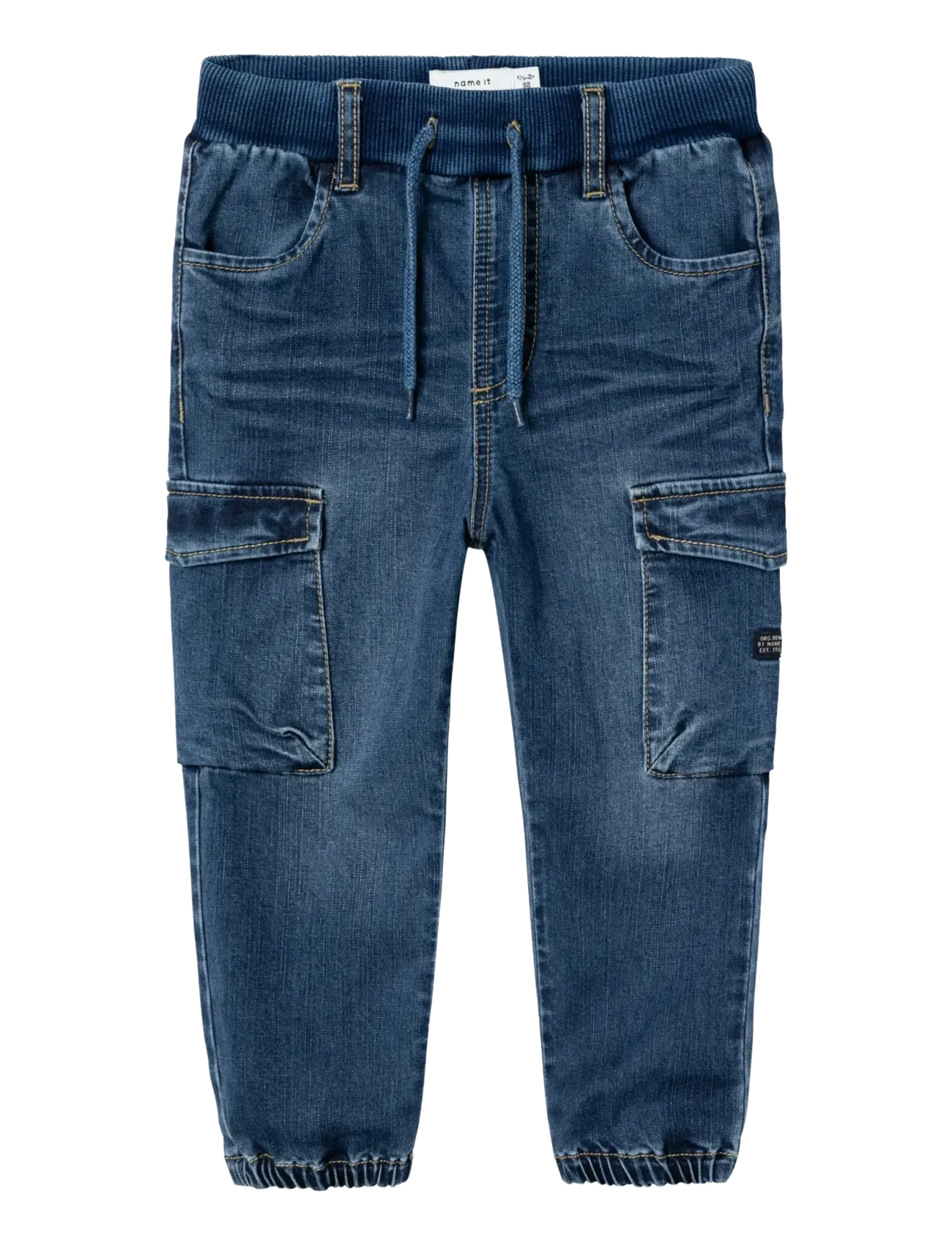 name it NMMBEN BAGGY R CARGO JEANS 9770-YT NOOS - Cargobukser - DARK BLUE DENIM / blue