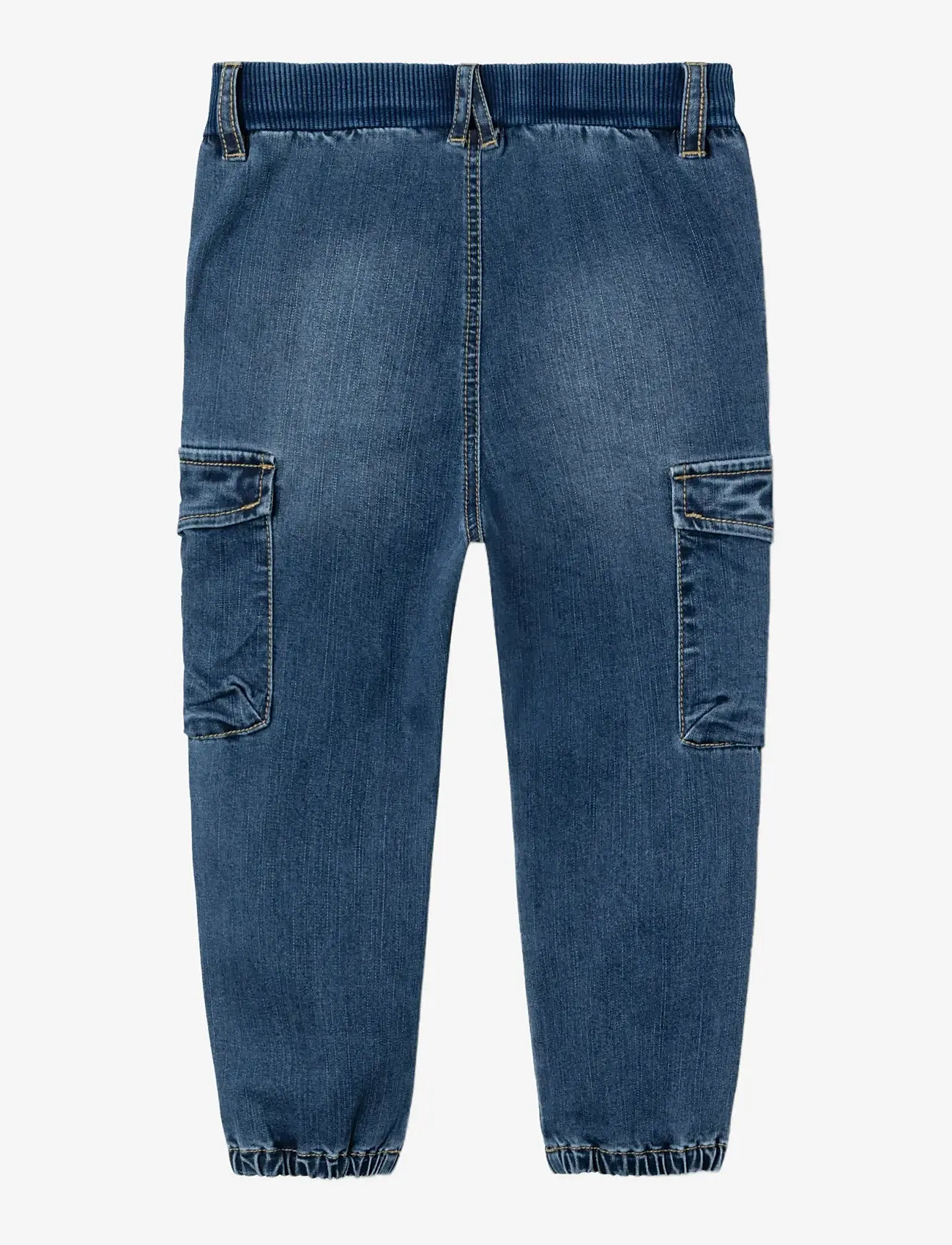 name it - NMMBEN BAGGY R CARGO JEANS 9770-YT NOOS - cargobukser - dark blue denim - 2
