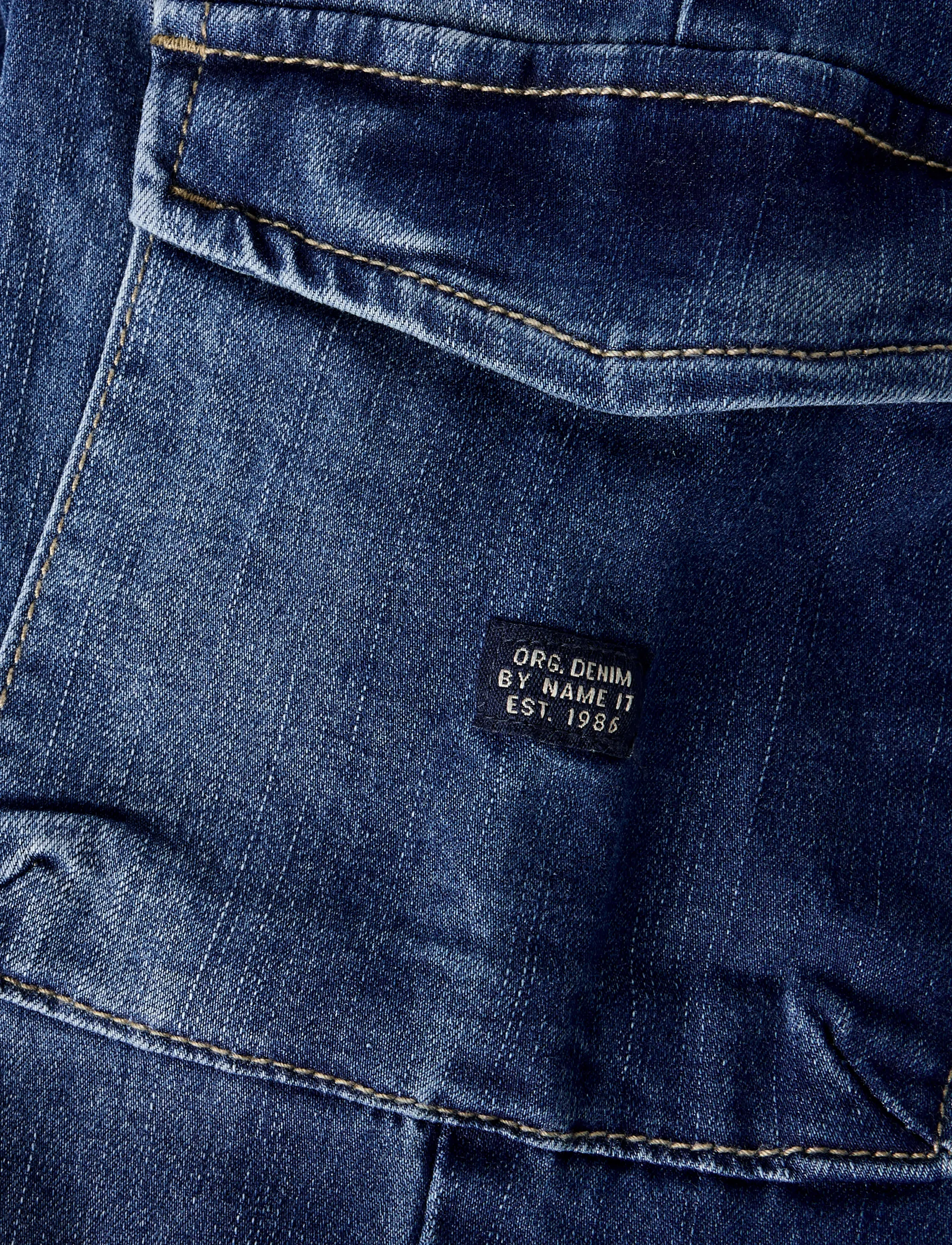 name it - NMMBEN BAGGY R CARGO JEANS 9770-YT NOOS - bojówki - dark blue denim - 4
