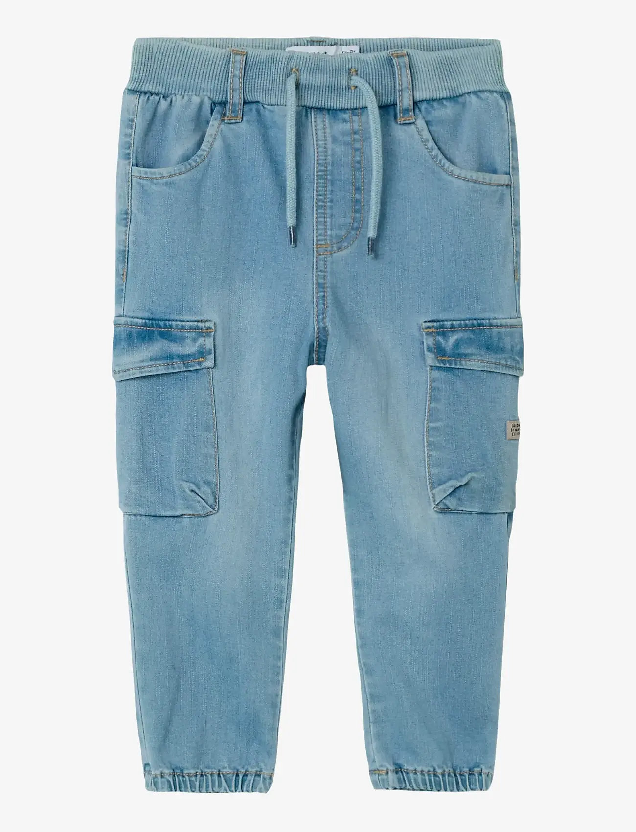 name it - NMMBEN BAGGY R CARGO JEANS 9770-YT NOOS - cargobukser - medium blue denim - 1