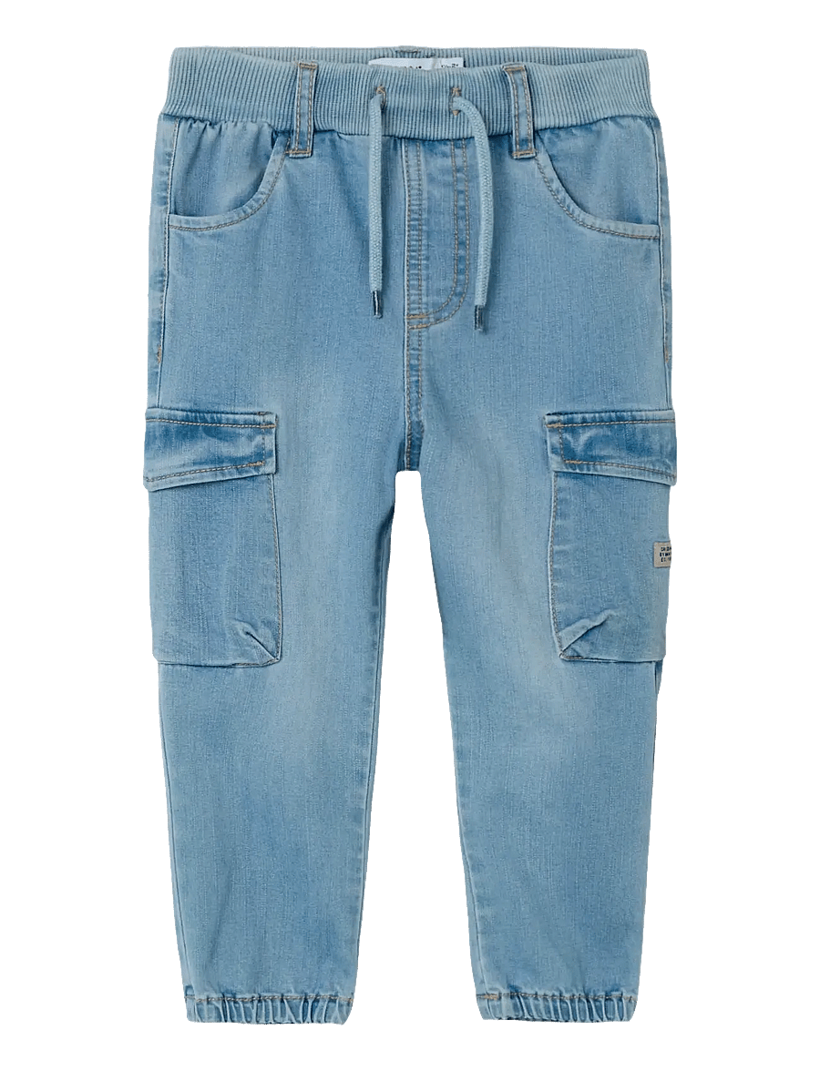 name it - NMMBEN BAGGY R CARGO JEANS 9770-YT NOOS - „cargo“ stiliaus kelnės - medium blue denim - 1
