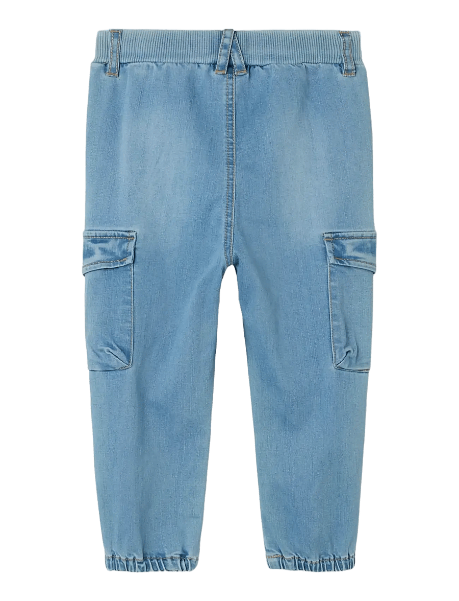 name it - NMMBEN BAGGY R CARGO JEANS 9770-YT NOOS - „cargo“ stiliaus kelnės - medium blue denim - 2