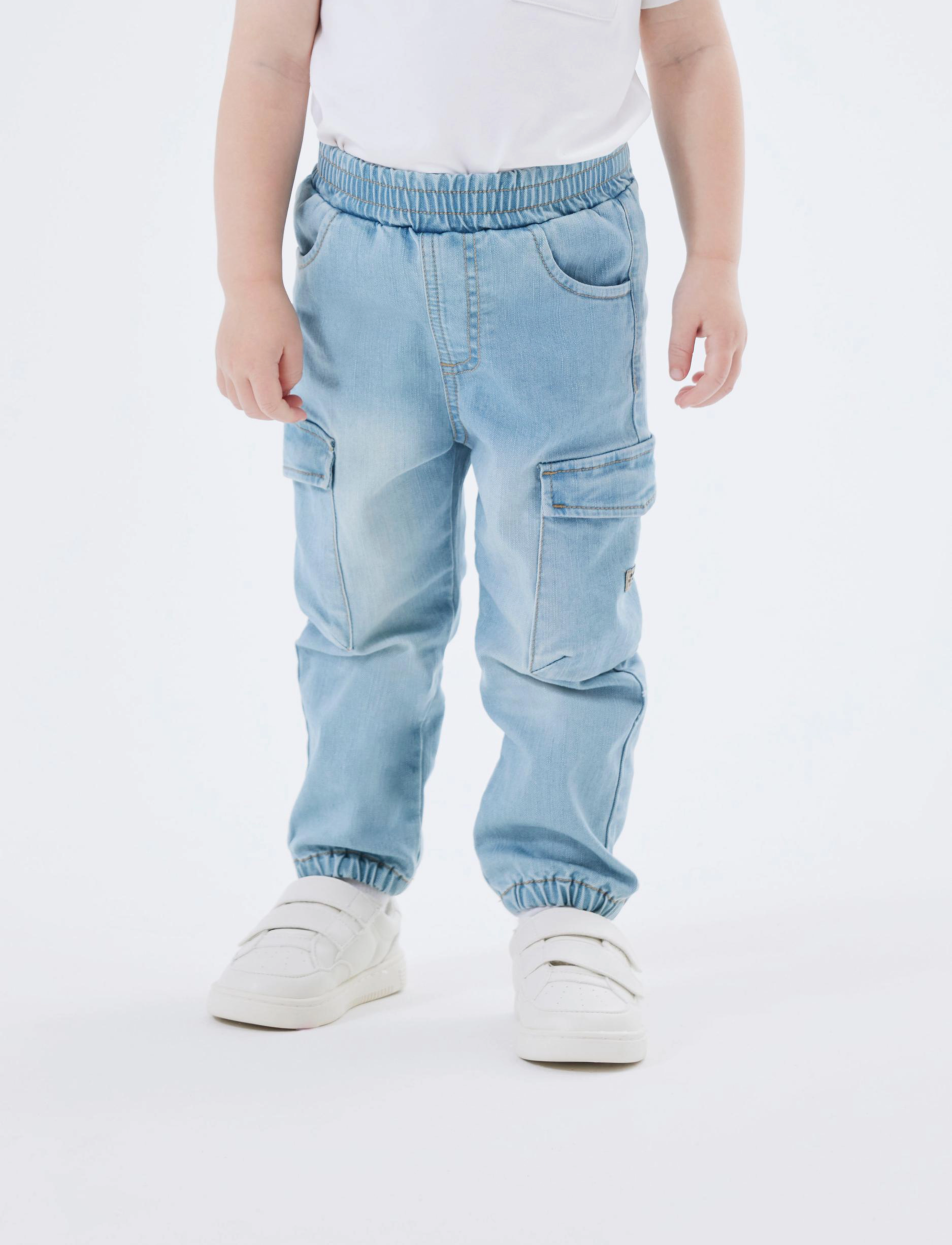 name it - NMMBEN BAGGY R CARGO JEANS 9770-YT NOOS - kargopüksid - medium blue denim - 3