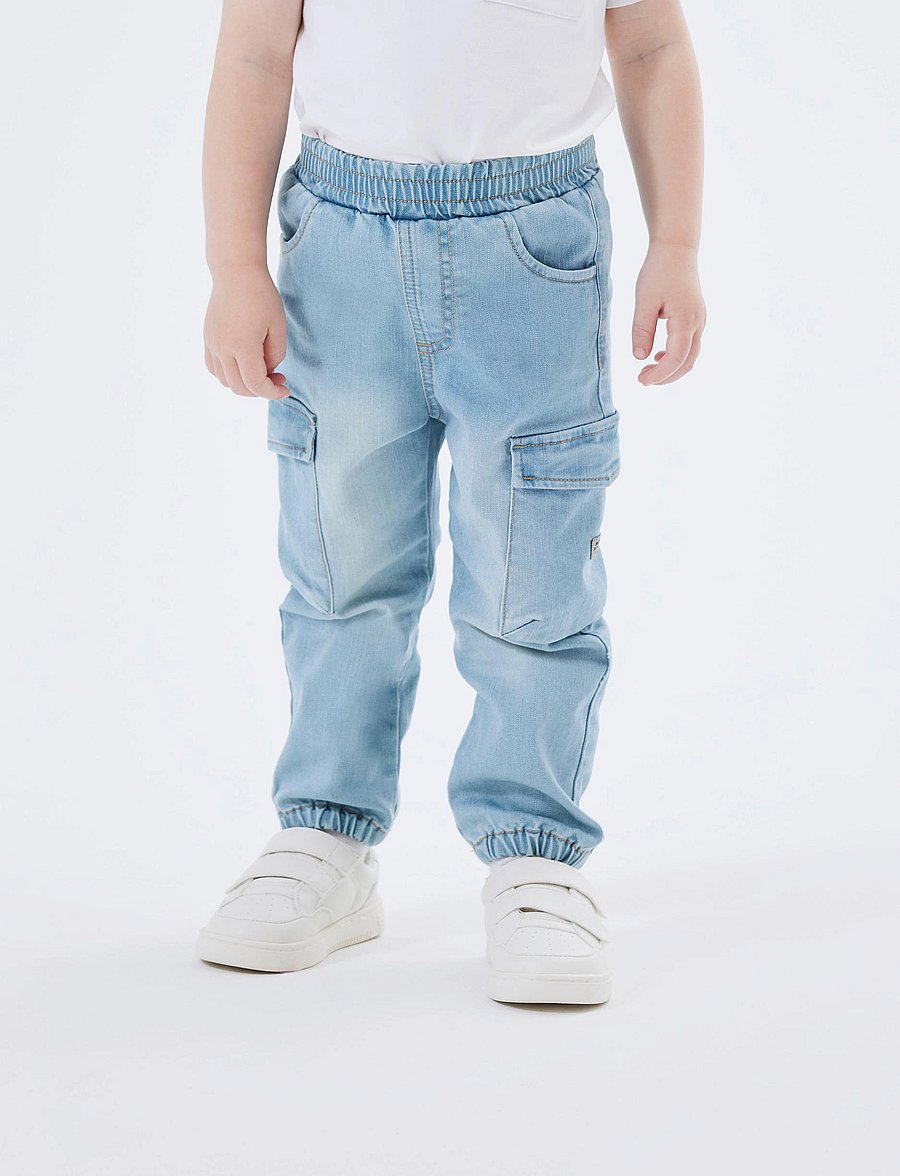 name it - NMMBEN BAGGY R CARGO JEANS 9770-YT NOOS - „cargo“ stiliaus kelnės - medium blue denim - 3