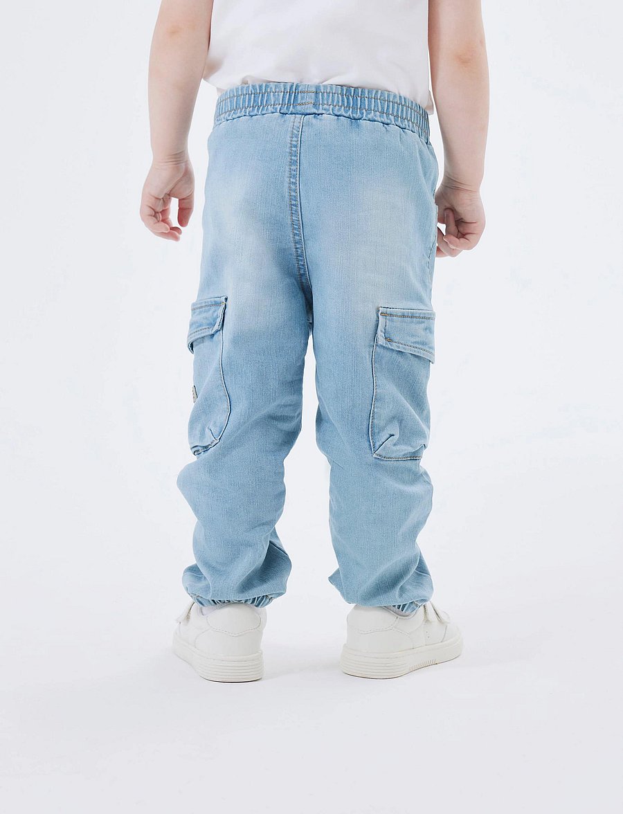 name it - NMMBEN BAGGY R CARGO JEANS 9770-YT NOOS - „cargo“ stiliaus kelnės - medium blue denim - 4