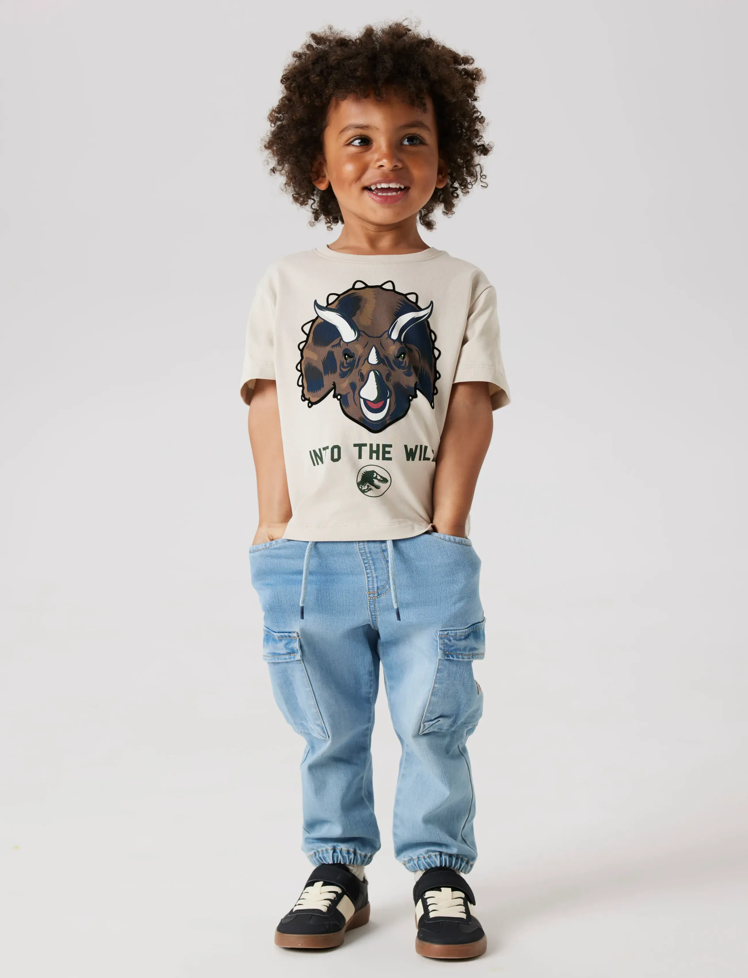 name it - NMMBEN BAGGY R CARGO JEANS 9770-YT NOOS - kargopüksid - medium blue denim - 5
