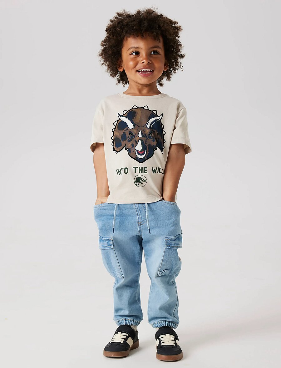 name it - NMMBEN BAGGY R CARGO JEANS 9770-YT NOOS - „cargo“ stiliaus kelnės - medium blue denim - 5
