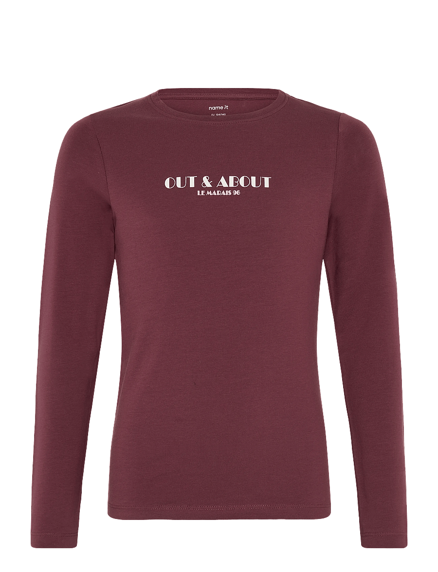 name it - NKFVIX LS TOP - langärmelig - burgundy - 0