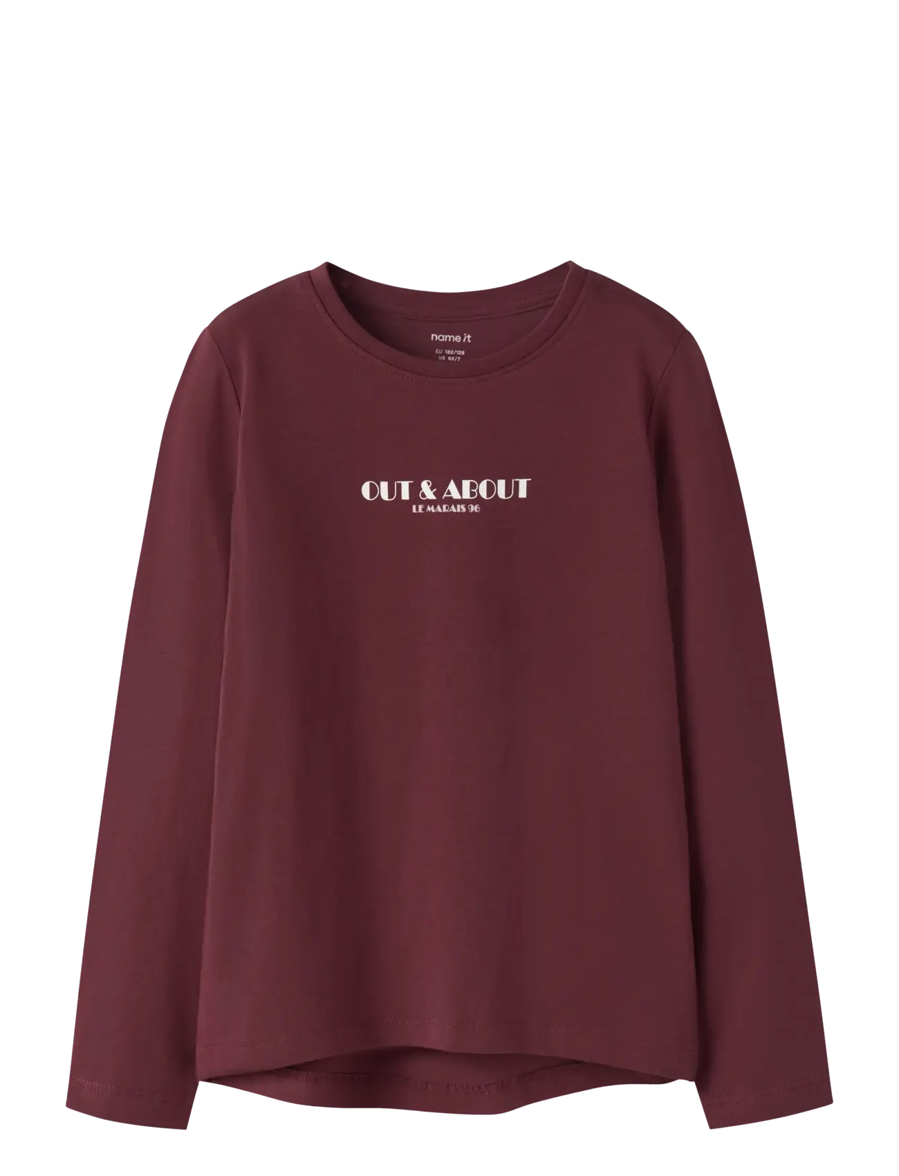 name it NKFVIX LS TOP - Alussärgid - BURGUNDY / burgundy